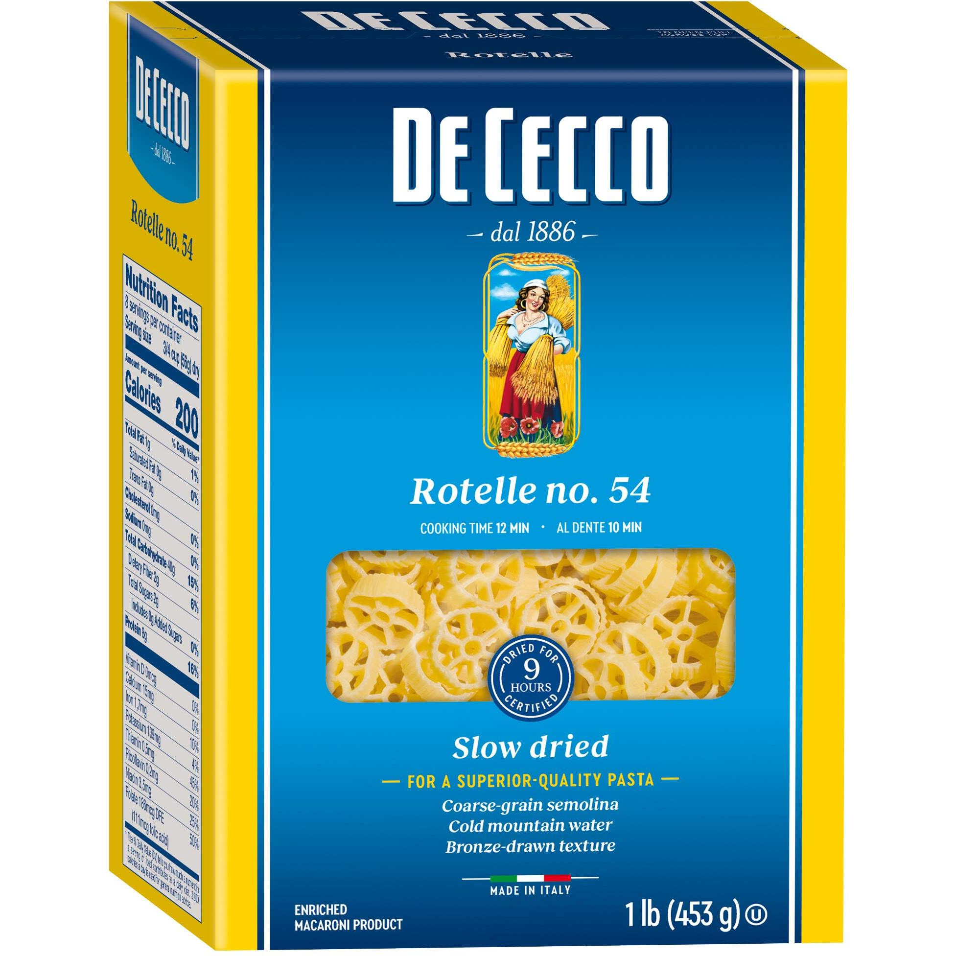 De Cecco Pasta, Rotelle, 16 Ounce (Pack Of 5)