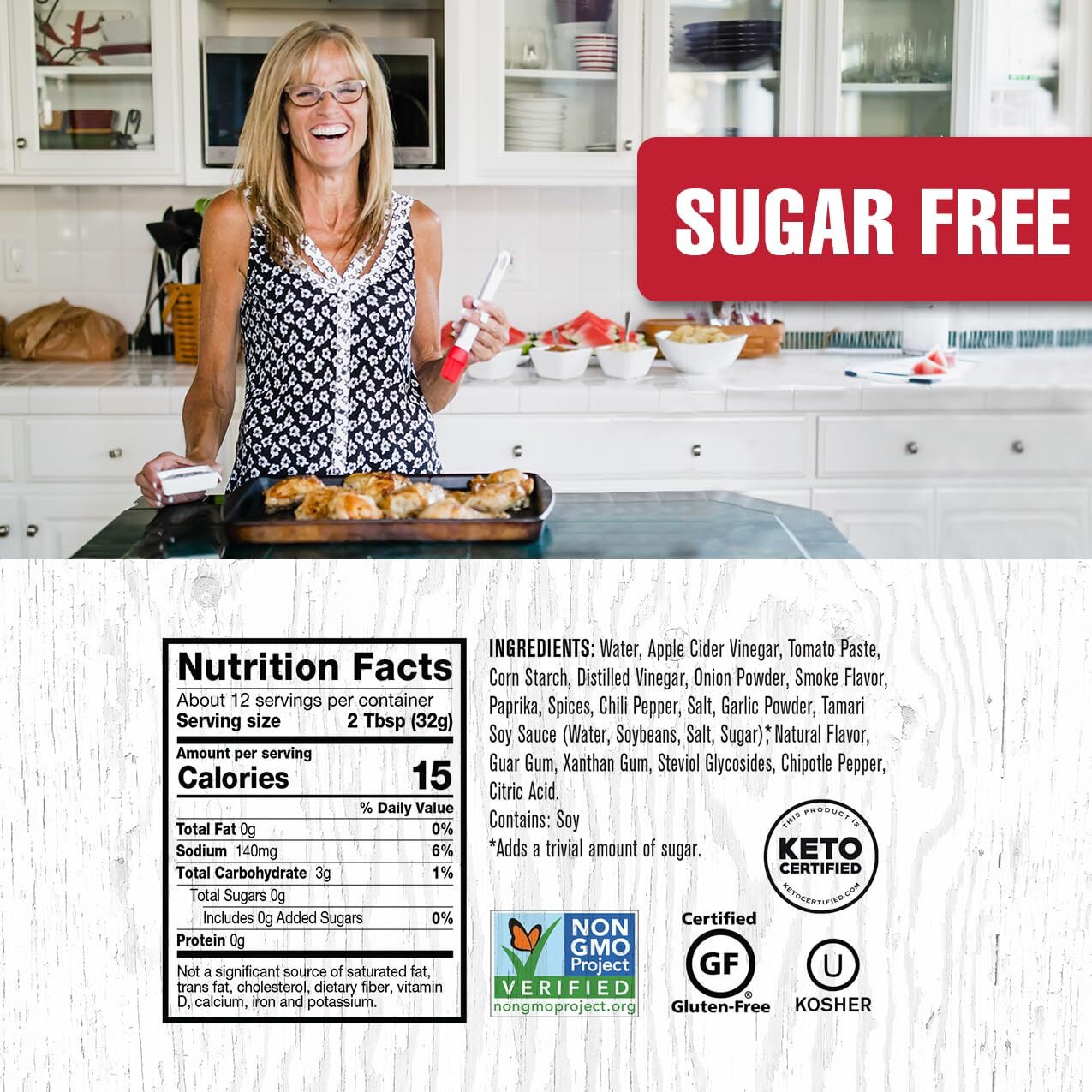 Rufus Teague Sugar Free Premium Bbq Sauce Slim N' Sweet, 12.25 Oz. Bottles, 2 Pack