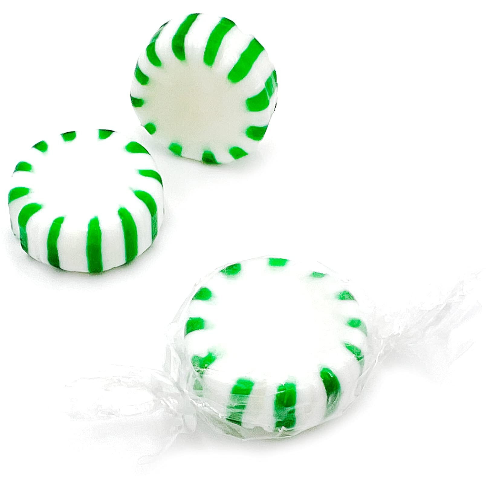 Arcor Spearmint Starlights Discs Individually Wrapped Hard Candy (1 Pound Bag - Approx. 85 Count)