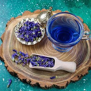 Ancient Herb Premium Dried Butterfly Pea Flower For Blue & Purple Drinks And Food Coloring, Pea Flower Tea, Non-Gmo, Pure Natural Butterfly Pea Tea (35.27 Oz / 1000 G)
