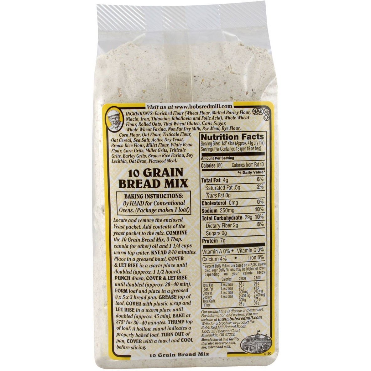 Bob's Red Mill 10 Grain Bread Mix, 19 Ounce