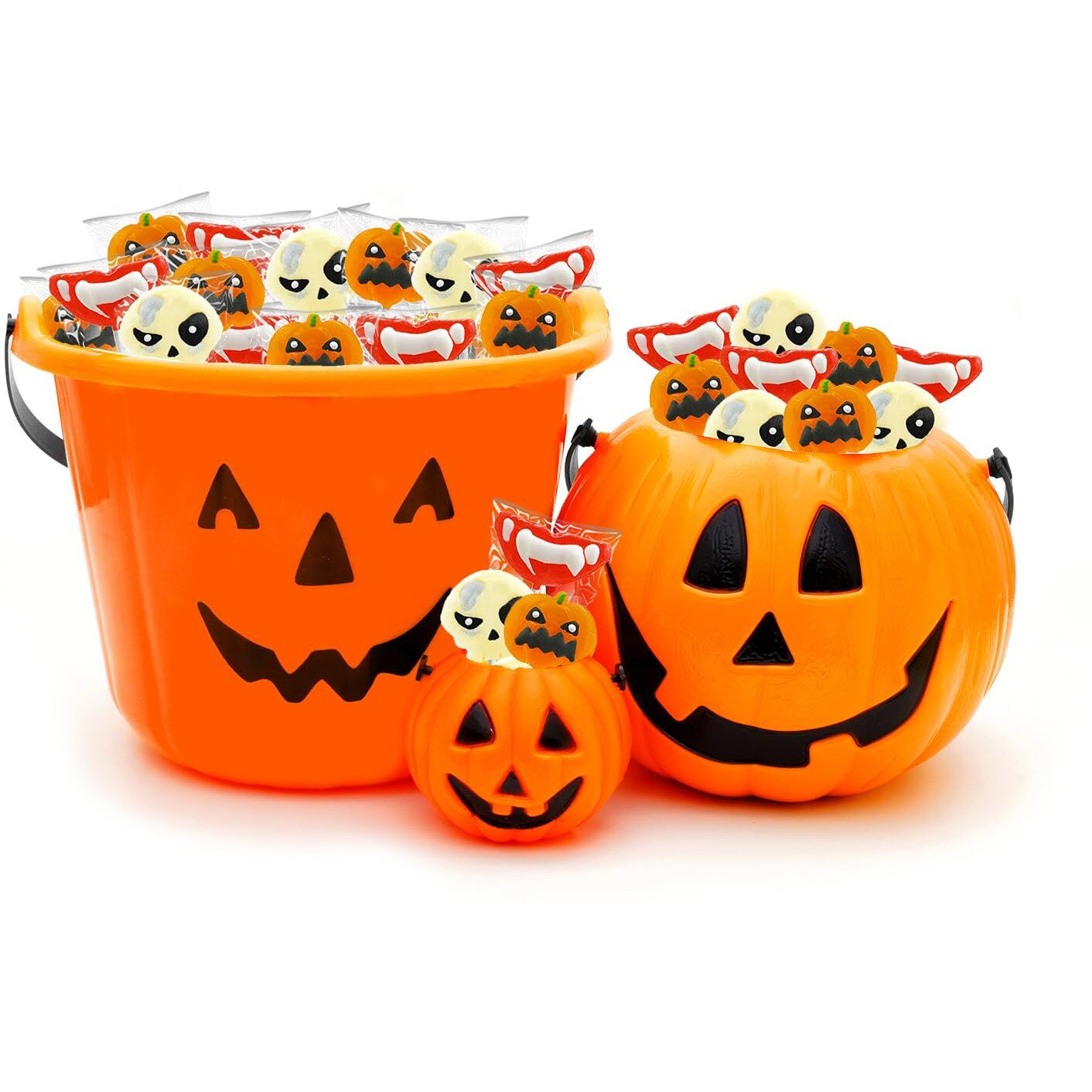 Fruidles Halloween Lollipop Suckers Candy, Spooky Candies, Great For Halloween Goody Bag Fillers, Individually Wrapped (24-Pack)