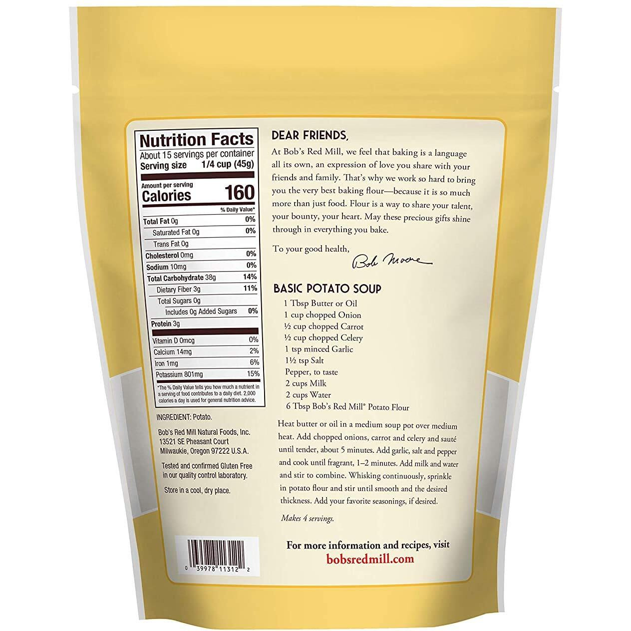 Bob's Red Mill Potato Flour 24 Ounce (Pack Of 3)