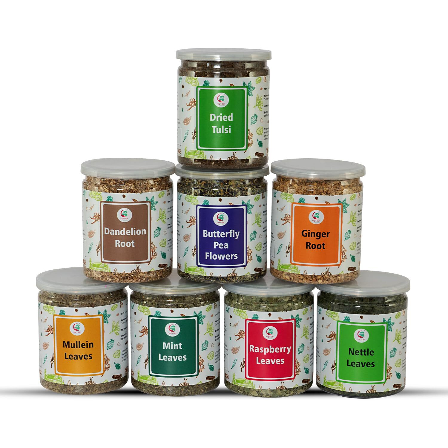 Loose Leaf Tea Set | Upto 450 Servings | Set Of 8 Teas For Wellness And Flavor Enthusiasts | Experience Blissful Infusion & Refreshing Aromatic Teas | 100% Natural Ingredients | By Yogi's Gift