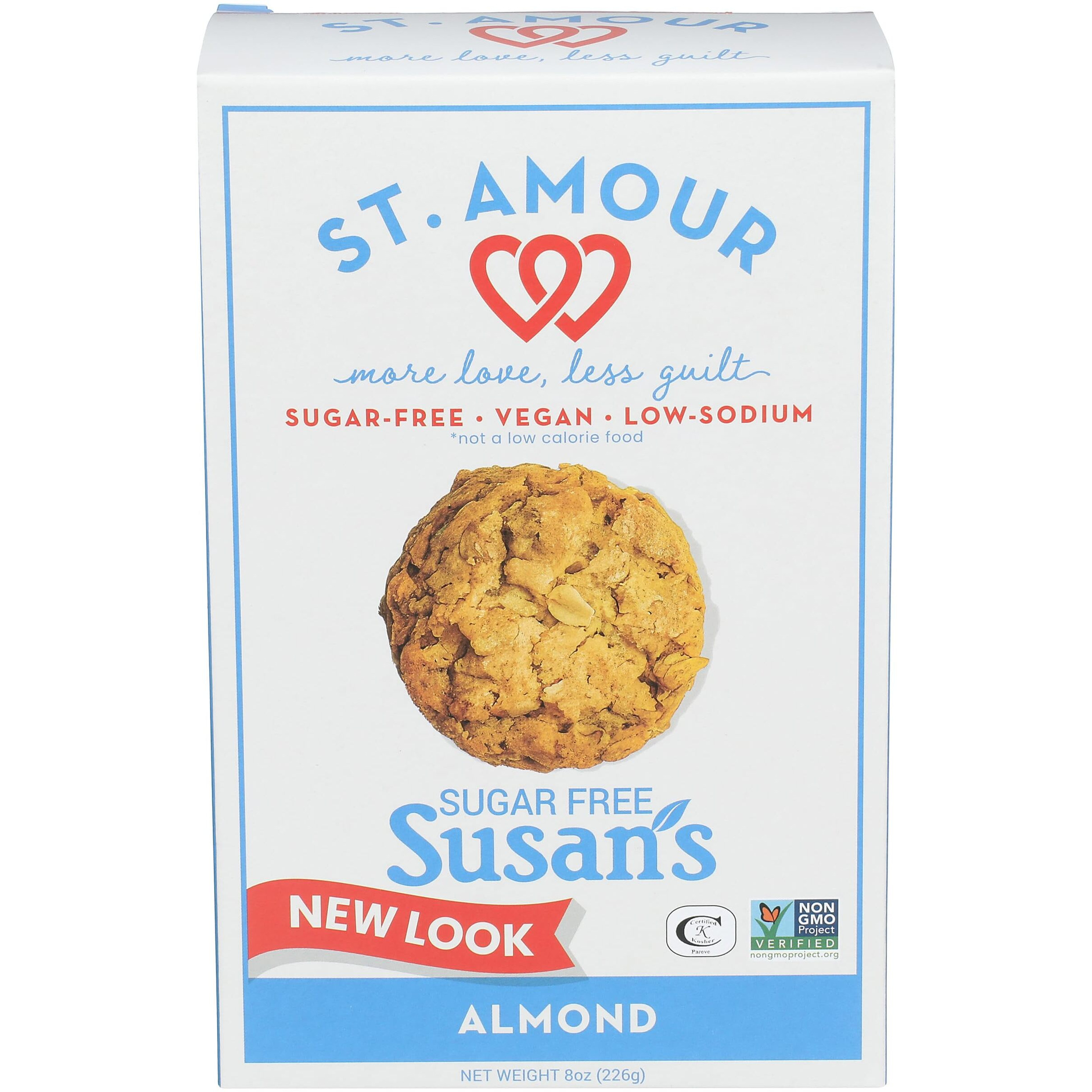 St Amour Susan's Sugar Free Cookie, Almond, 8 Ounce
