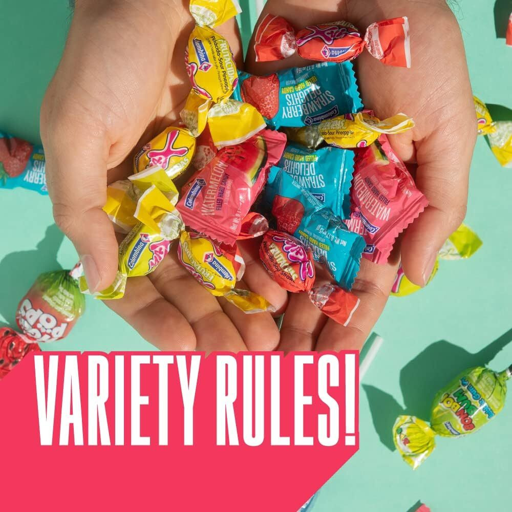 Colombina Mixin's Sweets N' Sours Candy Variety Pack, Individually Wrapped, Gluten-Free, Ideal For Parties, Pinatas, And Holidays, 280 Count Bulk Bag (Pack Of 2)