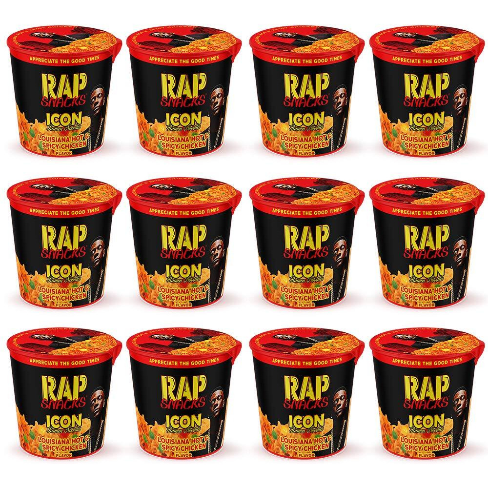 Rap Snacks Louisiana Hot Icon Ramen Noodles Boosie-Pack Of 12