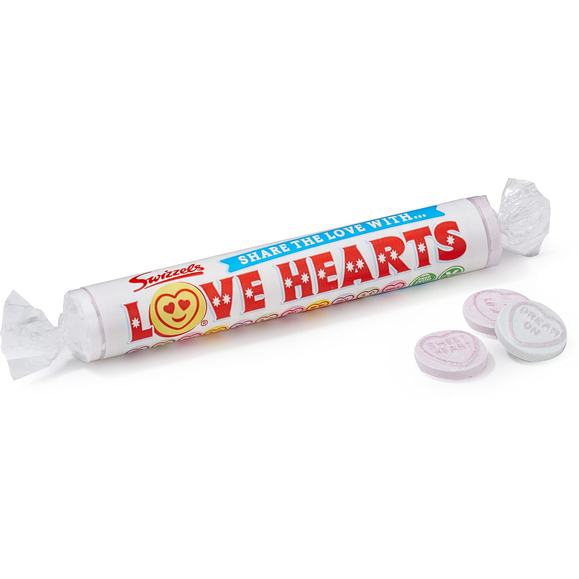 Swizzels Matlow Giant Love Hearts 39 G (Pack Of 24)