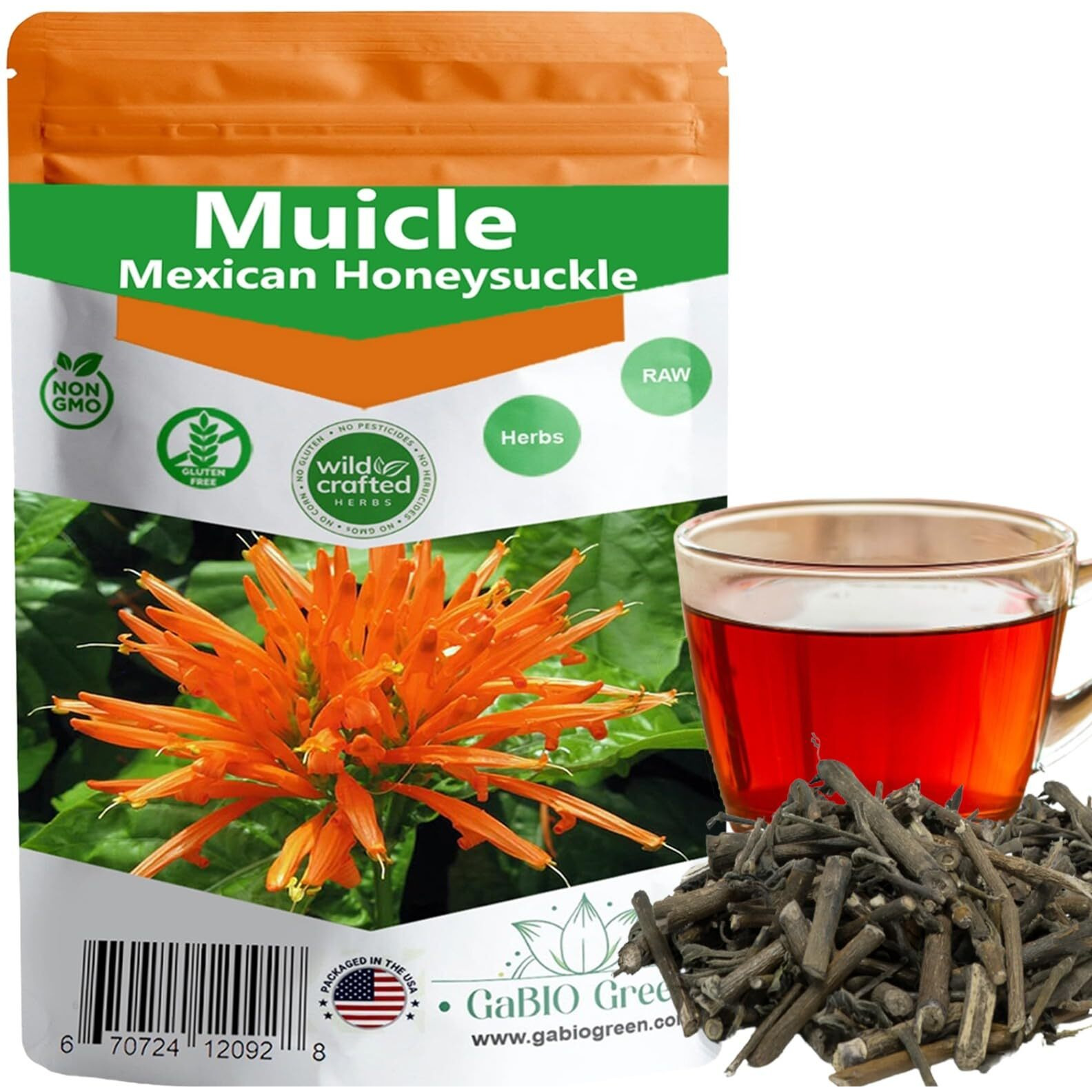 Muicle Mexican Honeysuckle 4.1 Oz/116.2 Gr Herbal Tea 100% Natural,Gabio Green Herbs