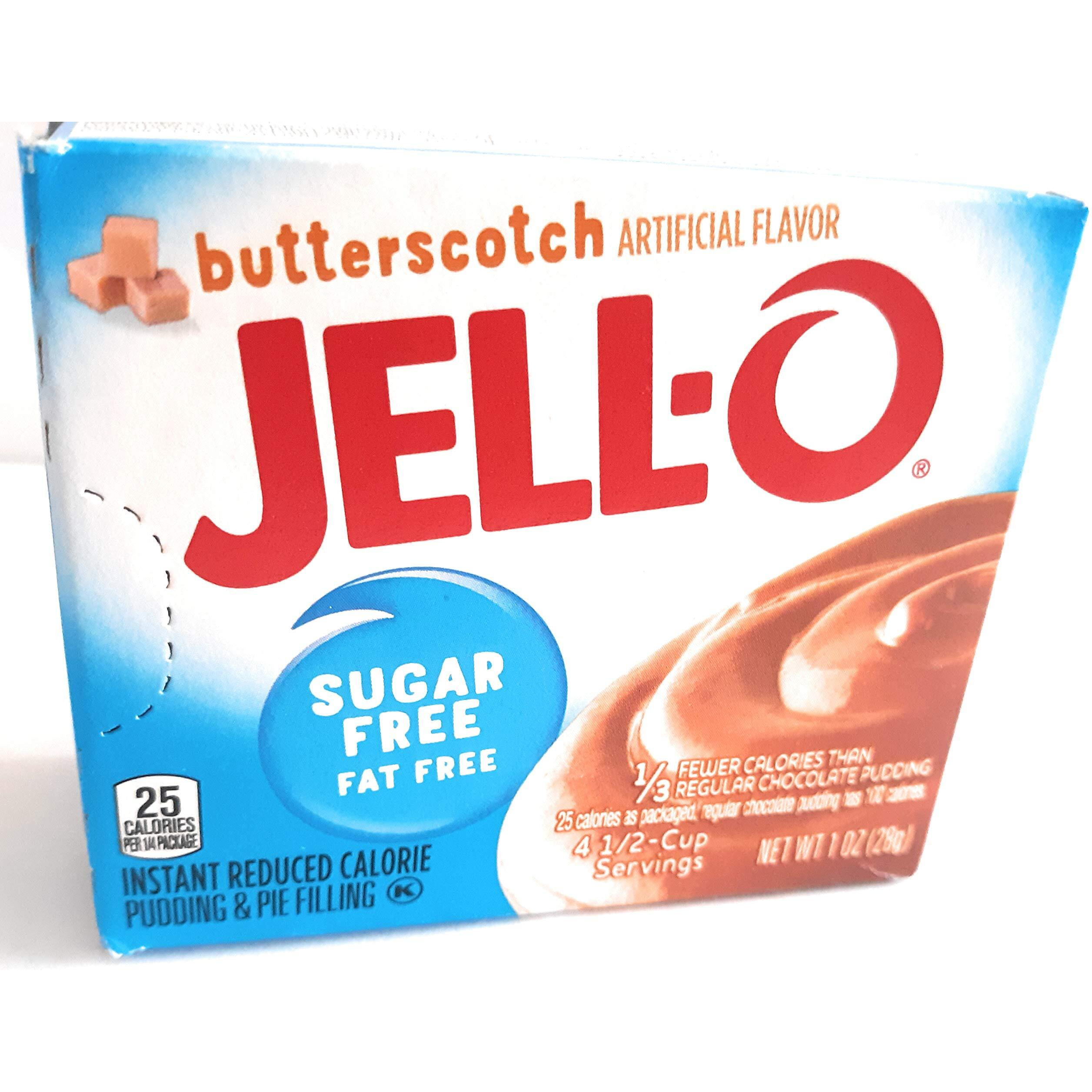 Jell-O Butterscotch Instant Pudding Sugar Free (4-Pack)