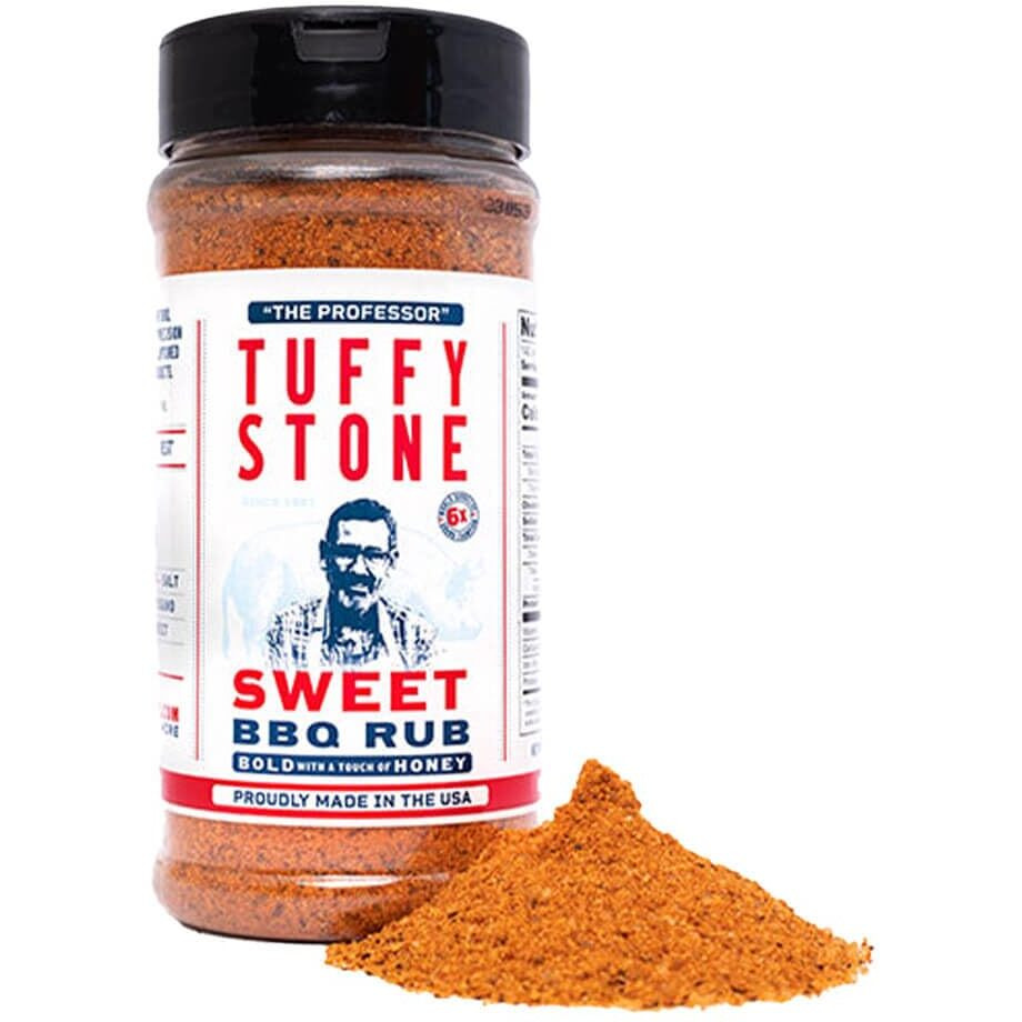 Tuffy Stone Sweet Bbq Rub | 6X World Barbecue Grand Champion | Honey-Infused Bbq Seasoning | Perfect Pork, Chicken & Rib Rub | 10 Oz Shaker