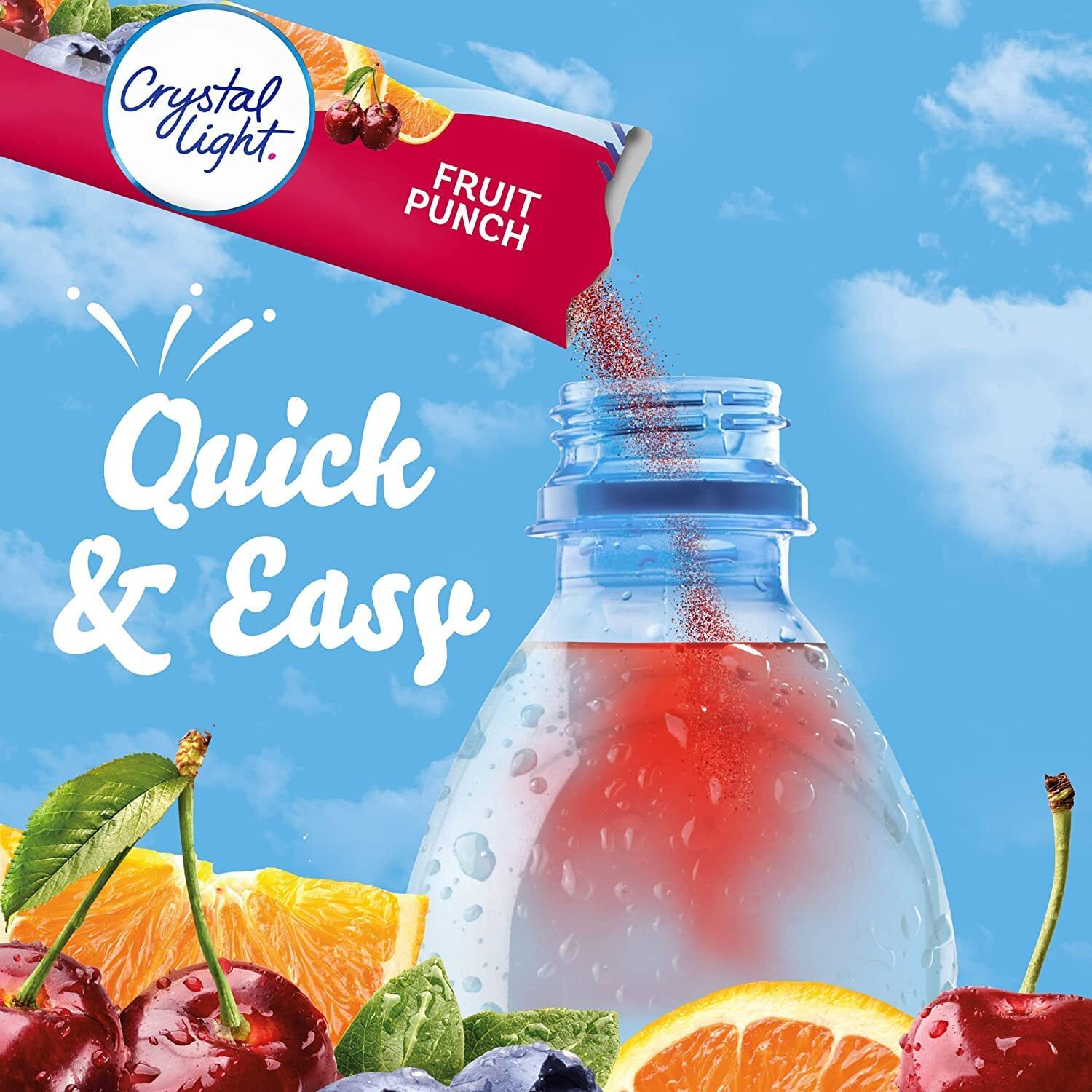 Crystal Light On The Go Fruit Punch Drink Mix, 10-Count Boxes (Pack Of 6)