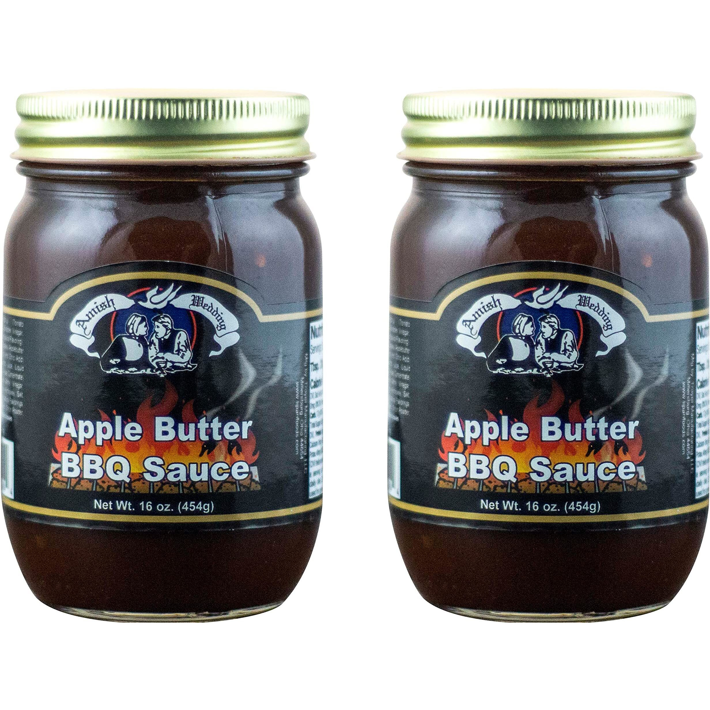 Amish Wedding Apple Butter Bbq Sauce 15 Ounces (Pack Of 2)