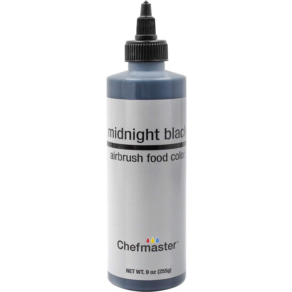 Chefmaster Airbrush Spray Food Color, 9-Ounce, Midnight Black