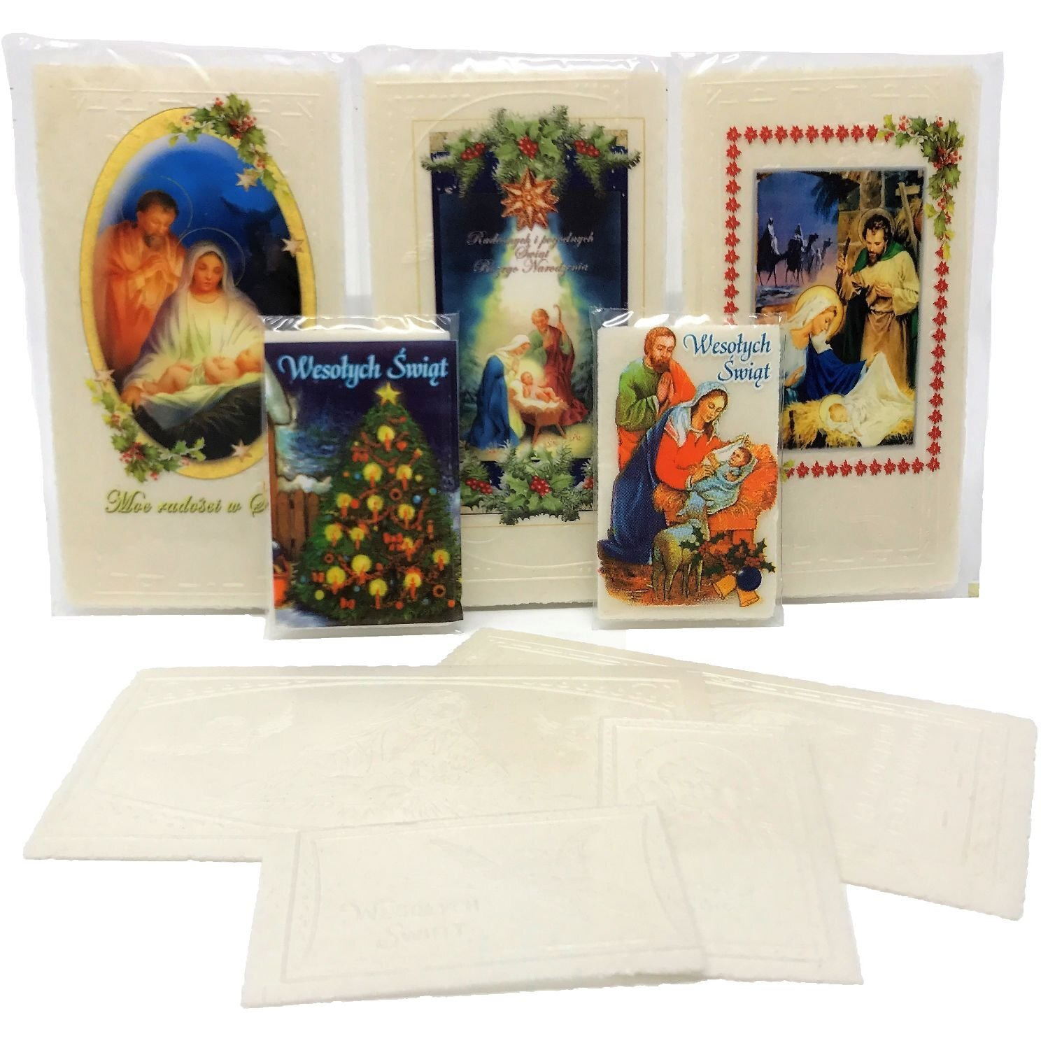 Set Of 20 Polish Christmas Wafers Oplatki (12 Large & 8 Small)