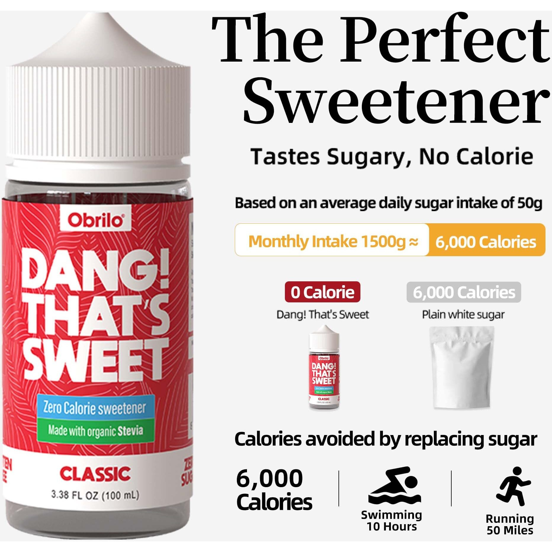 Zero-Calorie Sweetener Drops W/Organic Stevia - Sugar-Free, Keto & Diabetic Friendly, Non-Gmo, Liquid Sugar Substitute - 100Ml (Cooking)