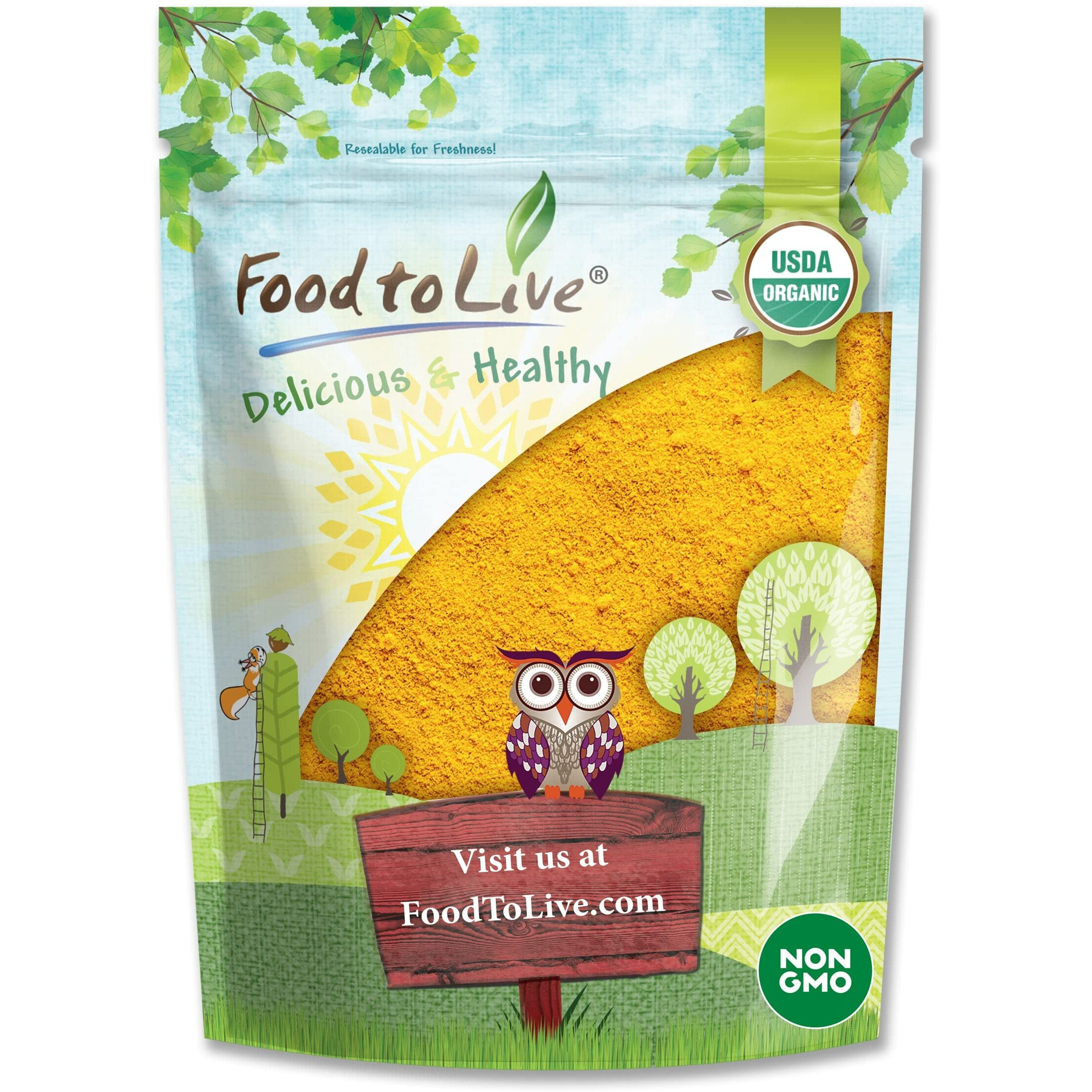 Food To Live Organic Pumpkin Fruit Powder - Non-Gmo, Milled Dried Pumpkin, 100% Pure, No Additives, Vegan. Rich In Fiber, Beta-Carotene, B Vitamins. Great For Pumpkin Latte, Baking, Porridge, Soup