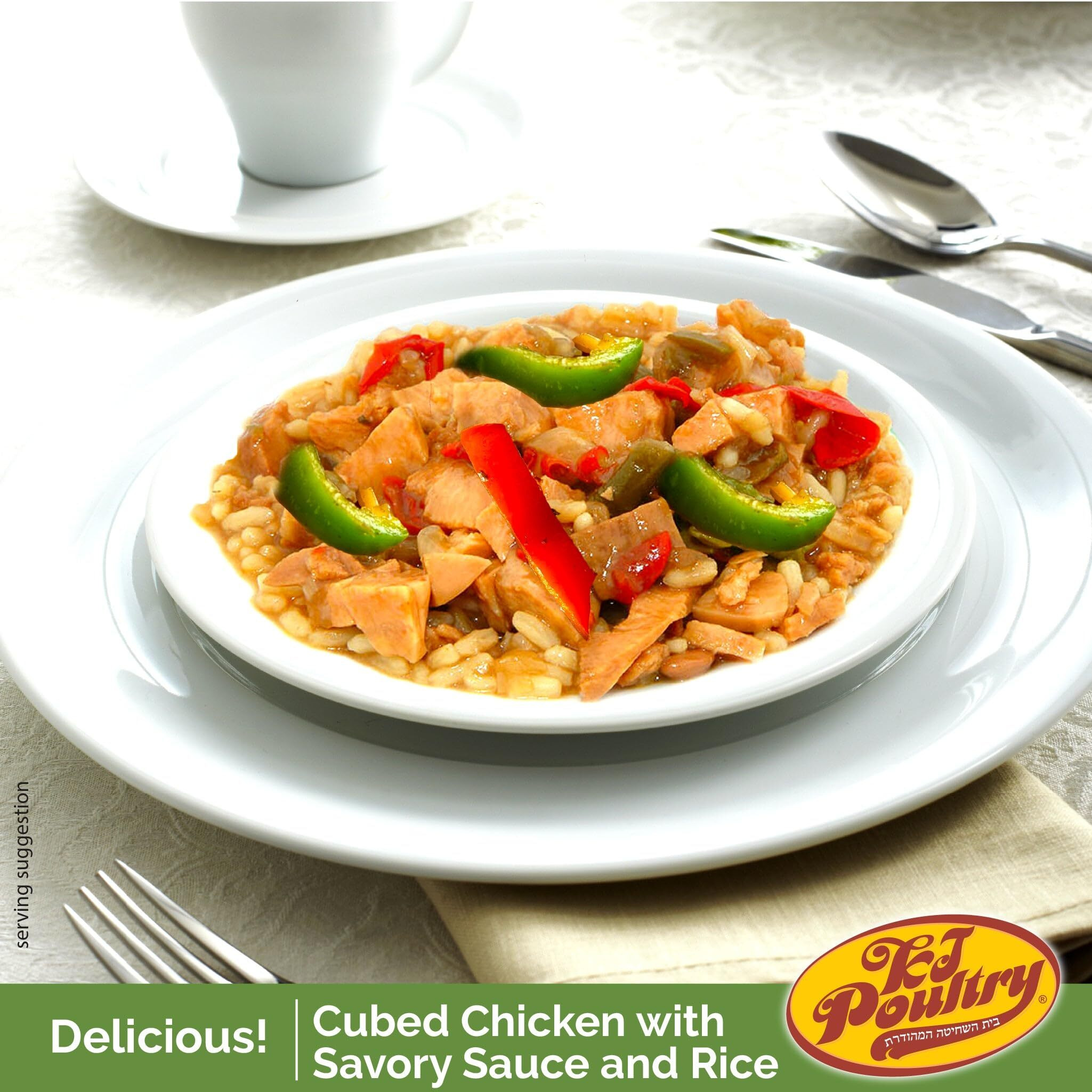 Kosher Chicken Chow Mein, Mre Meat Meals Ready To Eat, Gluten Free (6 Pack) Prepared Entree Fully Cooked, Shelf Stable Microwave Dinner - Travel, Military, Camping, Emergency Survival Protein Food