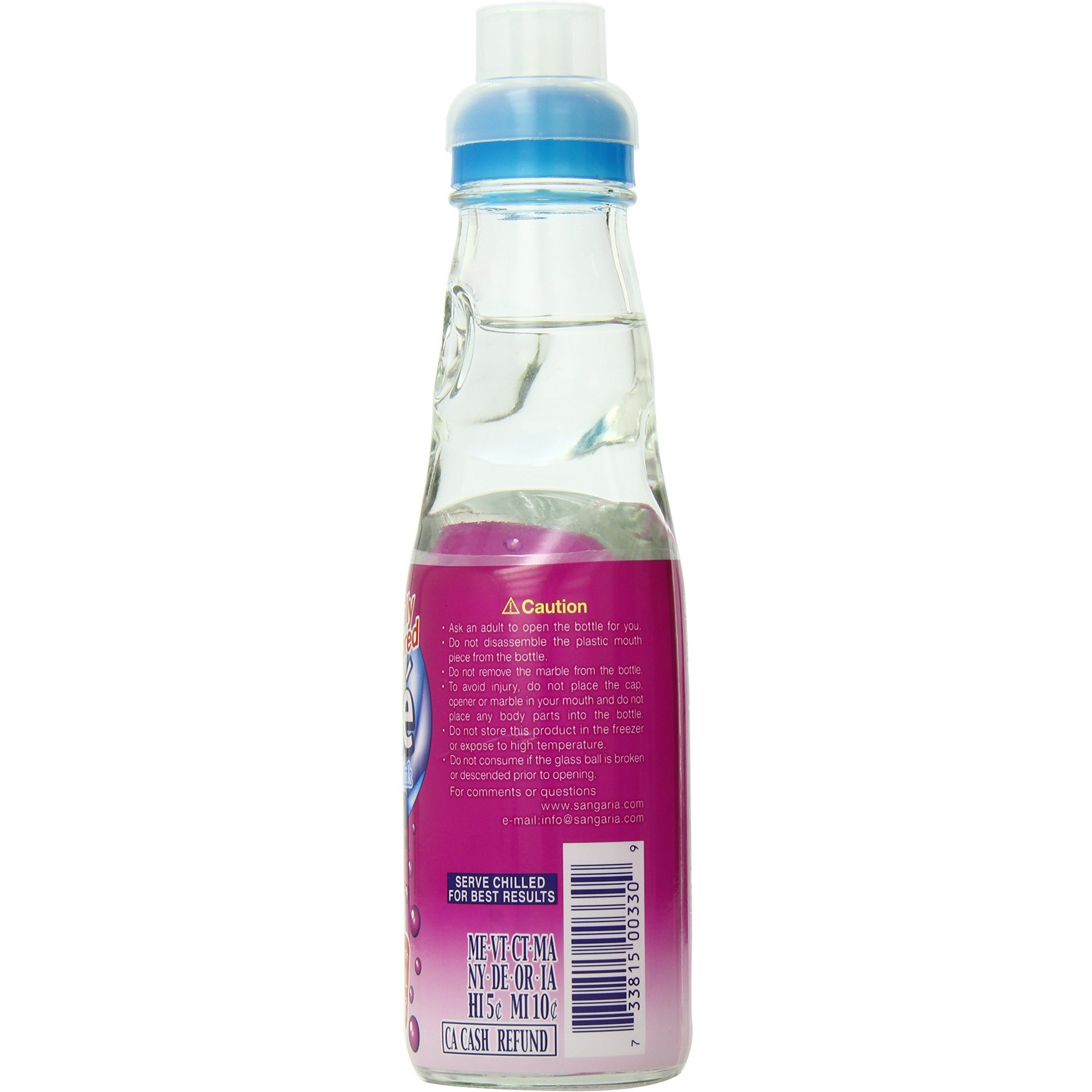 Sangaria Ramune Grape, 6.76 Fl Oz (Pack Of 6)