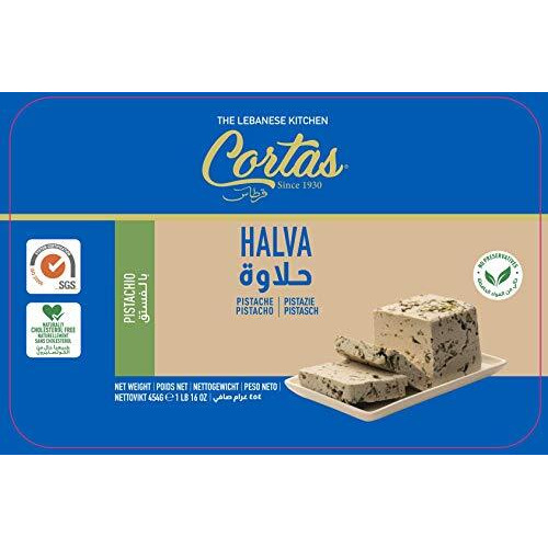 Cortas - Premium Halva With Pistachio, 1 Lb (454G)
