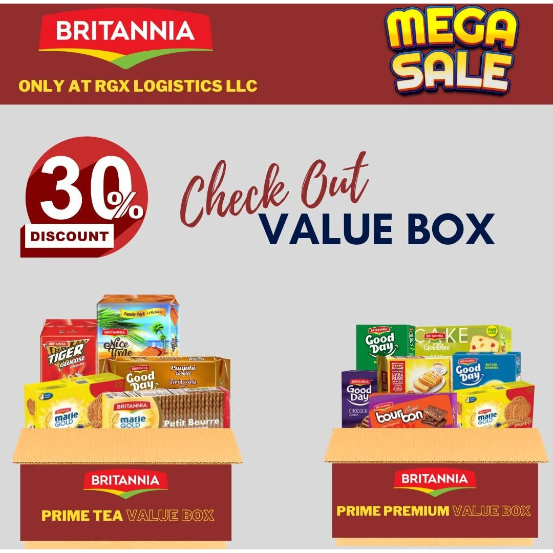 Britannia Nice Time 2.8Oz (80G) - Delicious Coconut Biscuit Crunchy - Kids Favorite Breakfast & Tea Time Snacks (Pack Of 6)
