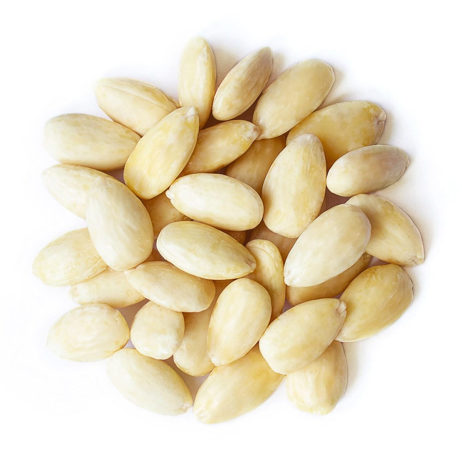 Food To Live - Blanched Whole Almonds, 2 Pounds - Raw, Skinless, Unsalted, Keto, Vegan, Kosher, Bulk. High In Protein, Fiber, Vitamin E, Riboflavin.