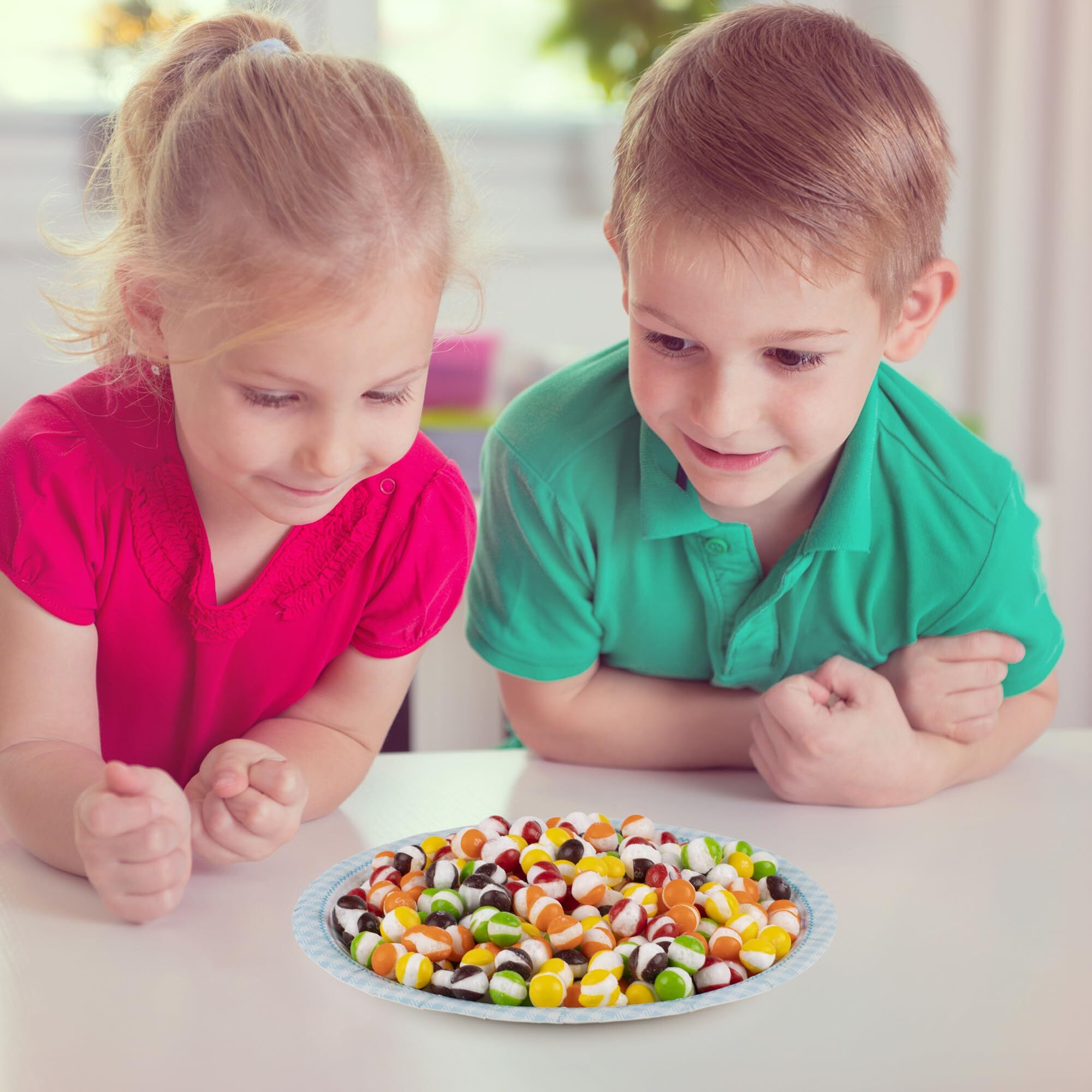 Mima Flavorful Freeze Dried Skittles - (6Oz) Assorted Original Fruit Halloween Candy For Snacking And Sharing - Resealable Bag Of Freeze Dried Rainbow Skittles