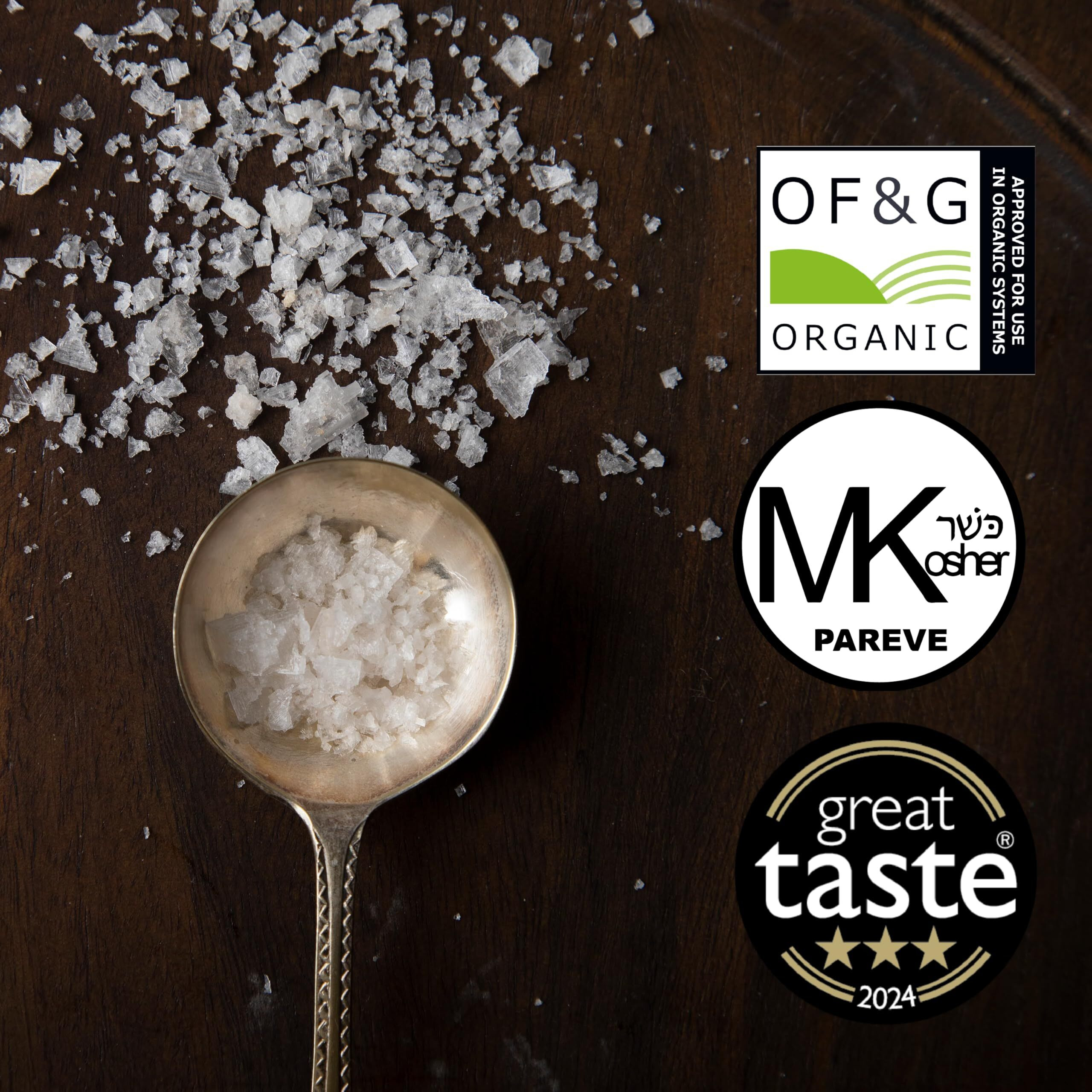 Blackthorn Scottish Gourmet Sea Salt Flakes - Natural And Unrefined - Sustainable Production - Mineral Rich Vegan - 8.5 Ounce (240G)