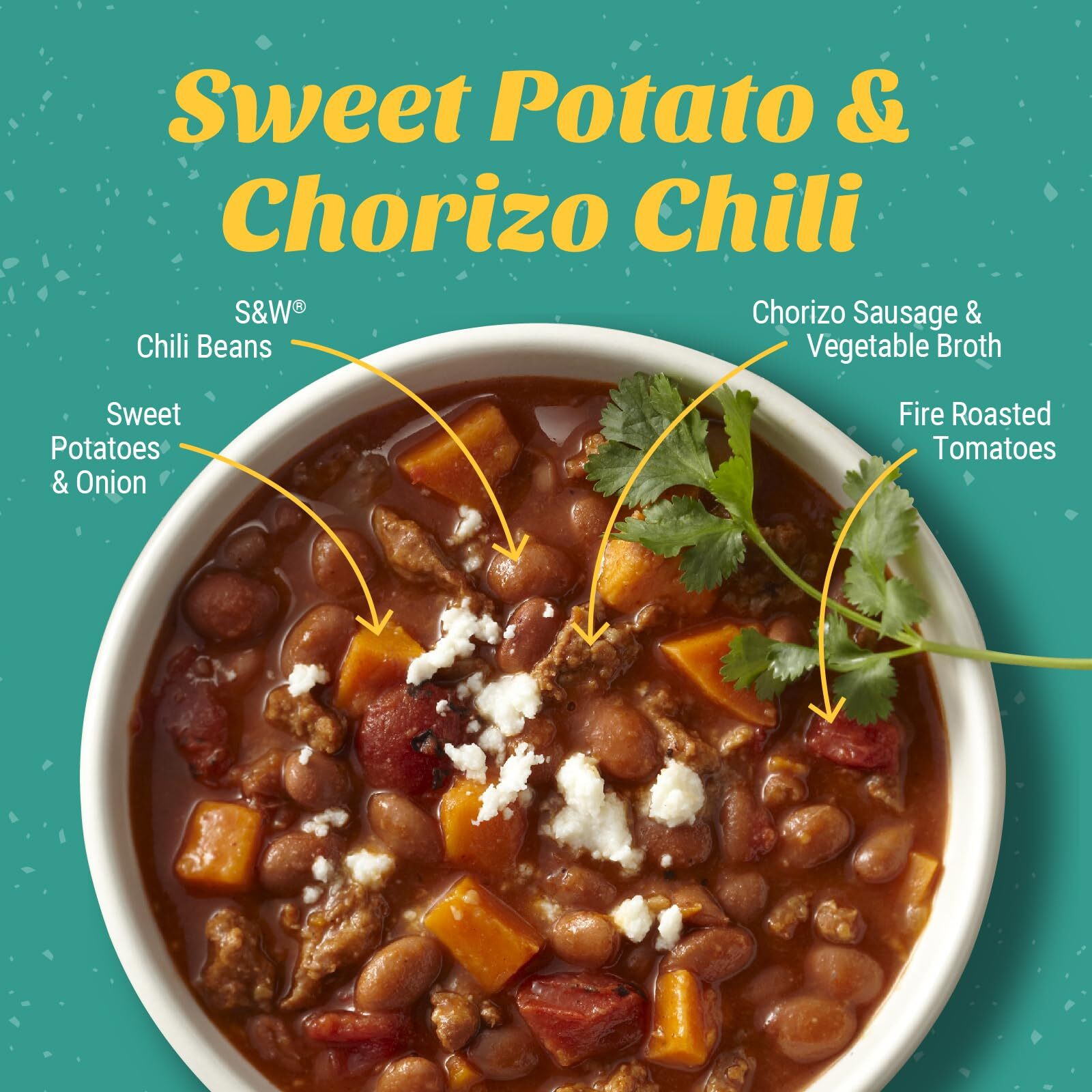 S&W Canned Chili Beans, Pinto Beans, Plant Protein And Fiber, Gluten Free, Vegan, Low Fat, 12 Pack Of 15.5 Oz Cans