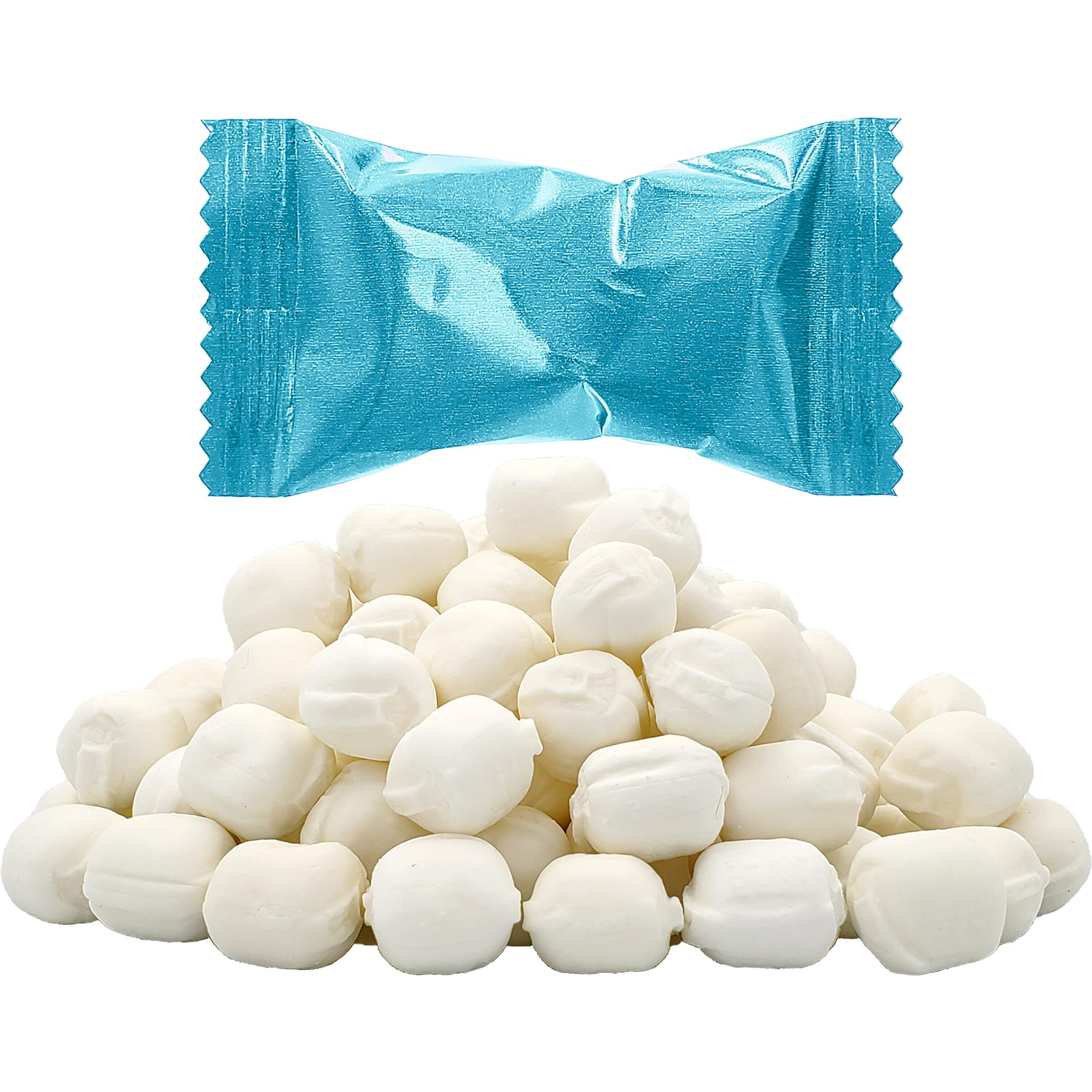 Baby Blue Buttermints, Mint Candies, After Dinner Mints, Butter Mint Candy, Fat-Free, Individually Wrapped (275 Pieces)