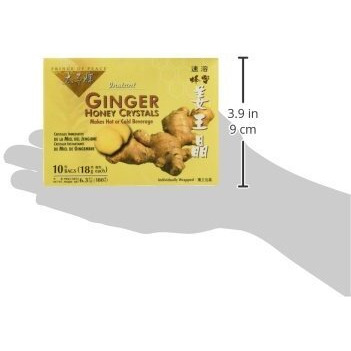 Prince Of Peace Instant Tea, Ginger Honey Crystals, 10-Count (Pack Of 4)