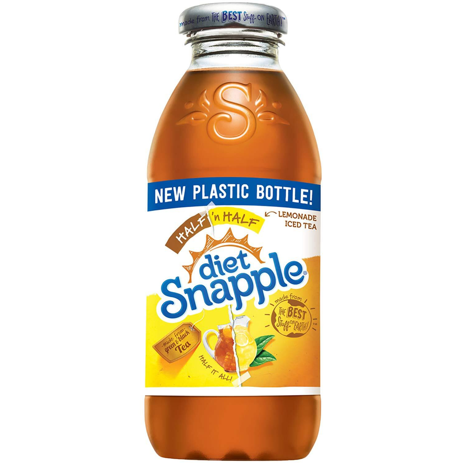 Diet Snapple - Diet Half N' Half - 16 Oz (9 Plastic Bottles)