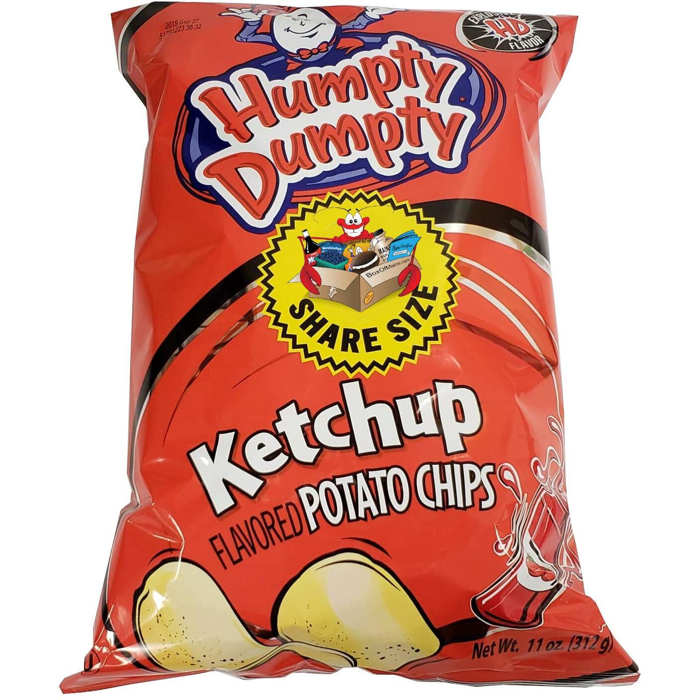 Humpty Dumpty Potato Chips, 9 Ounce, 4 Count, New Larger Family Size Bags (Ketchup)
