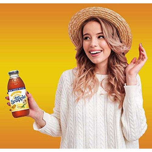 Diet Snapple - Diet Lemon Tea - 16 Oz (9 Plastic Bottles)