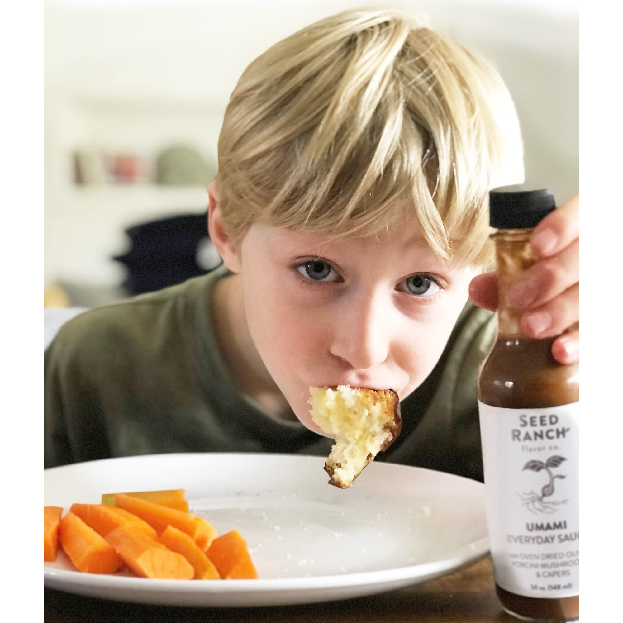 Seed Ranch Umami Chef Set Bundle, 3 Pack - Mild To Hot Heat - Seasoning Salt, Umami Everyday & Umami Reserve Hot Sauce - Vegan, Non-Gmo, Gluten-Free - Marinade, Vegetables, Soup & Rice