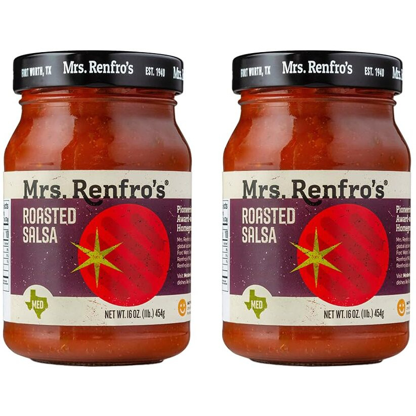 Mrs. Renfros Roasted Salsa - Gluten Free (16-Oz. Jars, 2-Pack)