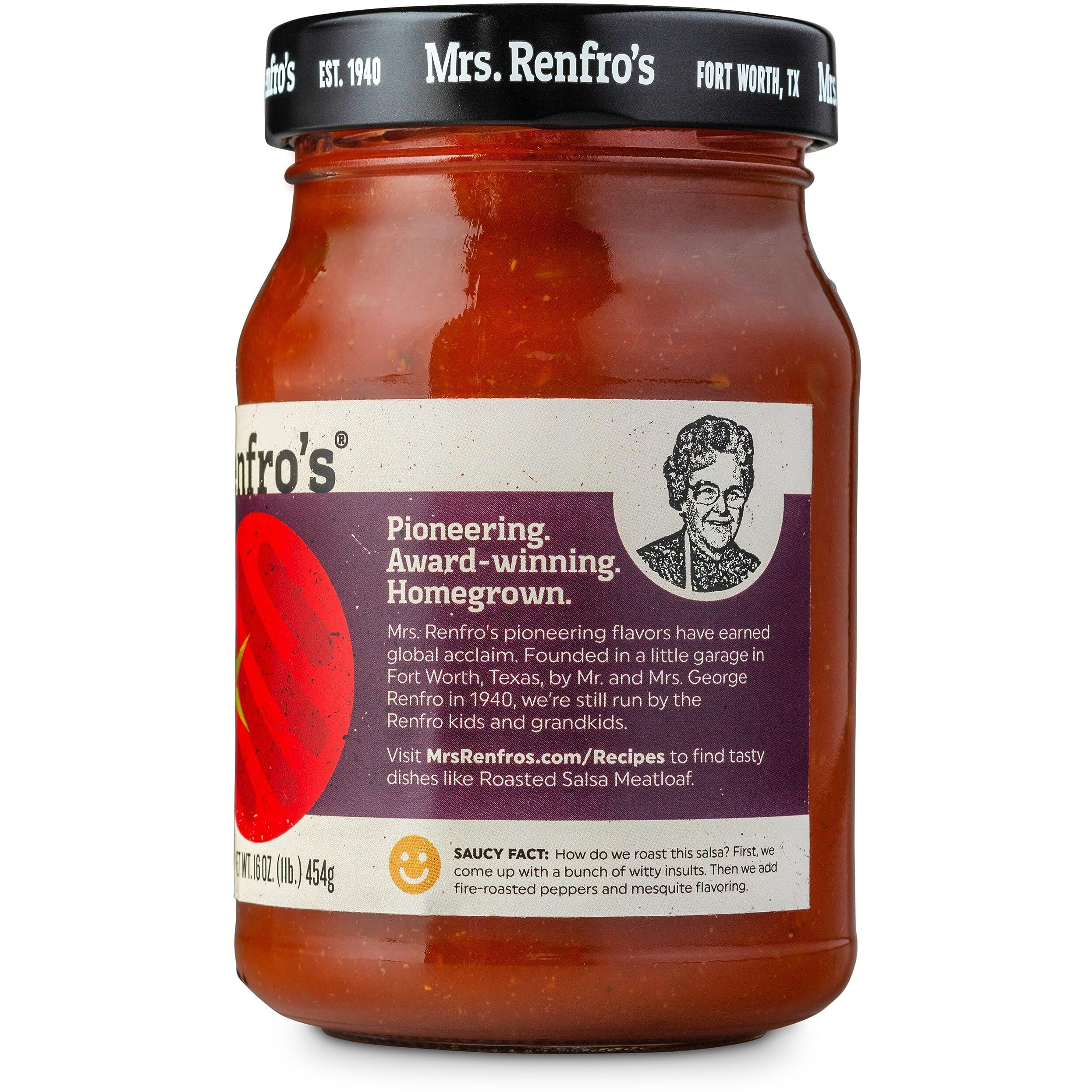 Mrs. Renfros Roasted Salsa - Gluten Free (16-Oz. Jars, 2-Pack)
