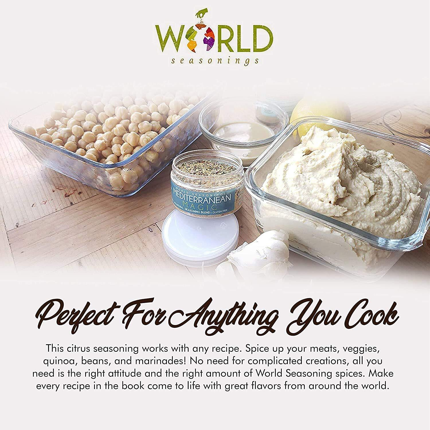 Mediterranean Diet - Non-Gmo - Mediterranean Seasoning - Mediterranean Spice Blend - Turkish Spices - Gluten Free Seasoning - World Seasonings - Mediterranean Magic