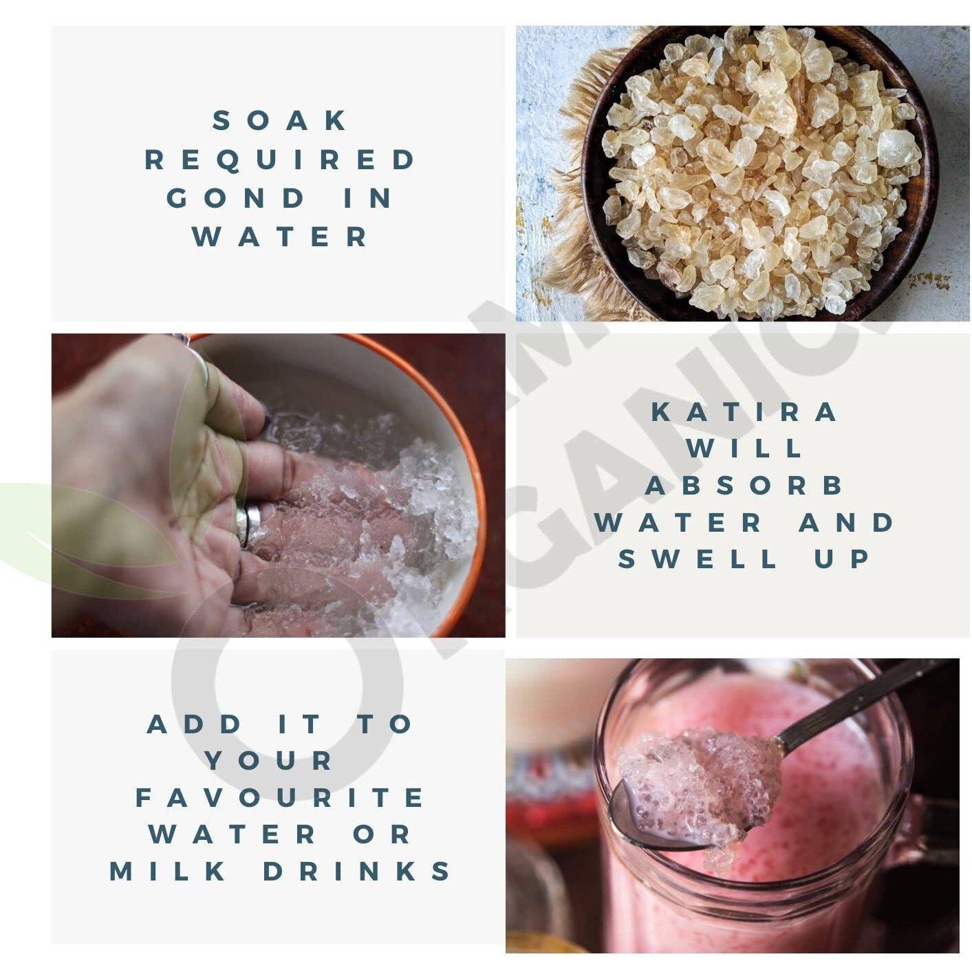 Namo Organics - Gond Katira Pure Organic - 250 Gm | Cooling Properties | 100% Natural Superfood Edible Gum