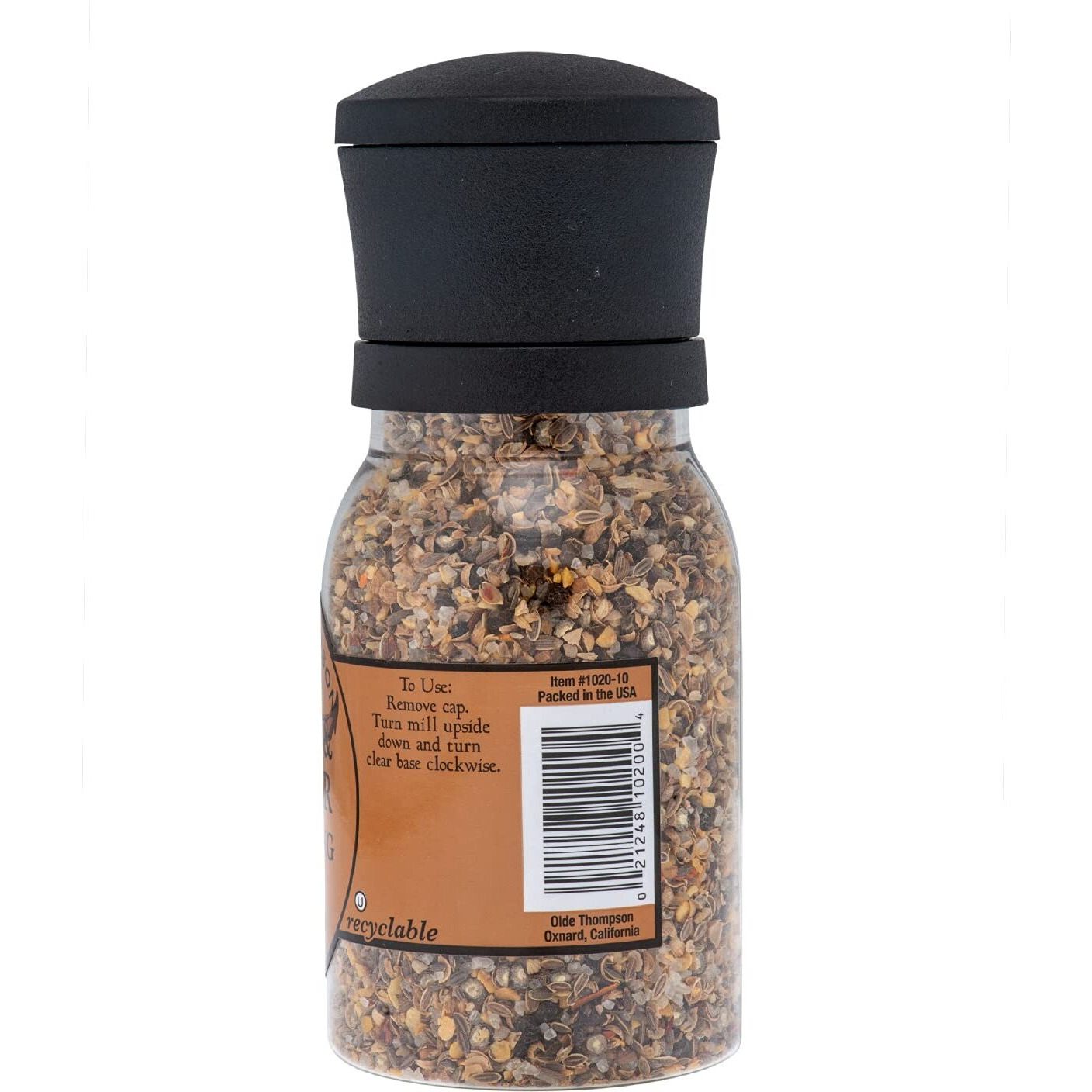 Olde Thompson Steak & Burger Seasoning, Savory Grinder For Grilling, 6 Oz