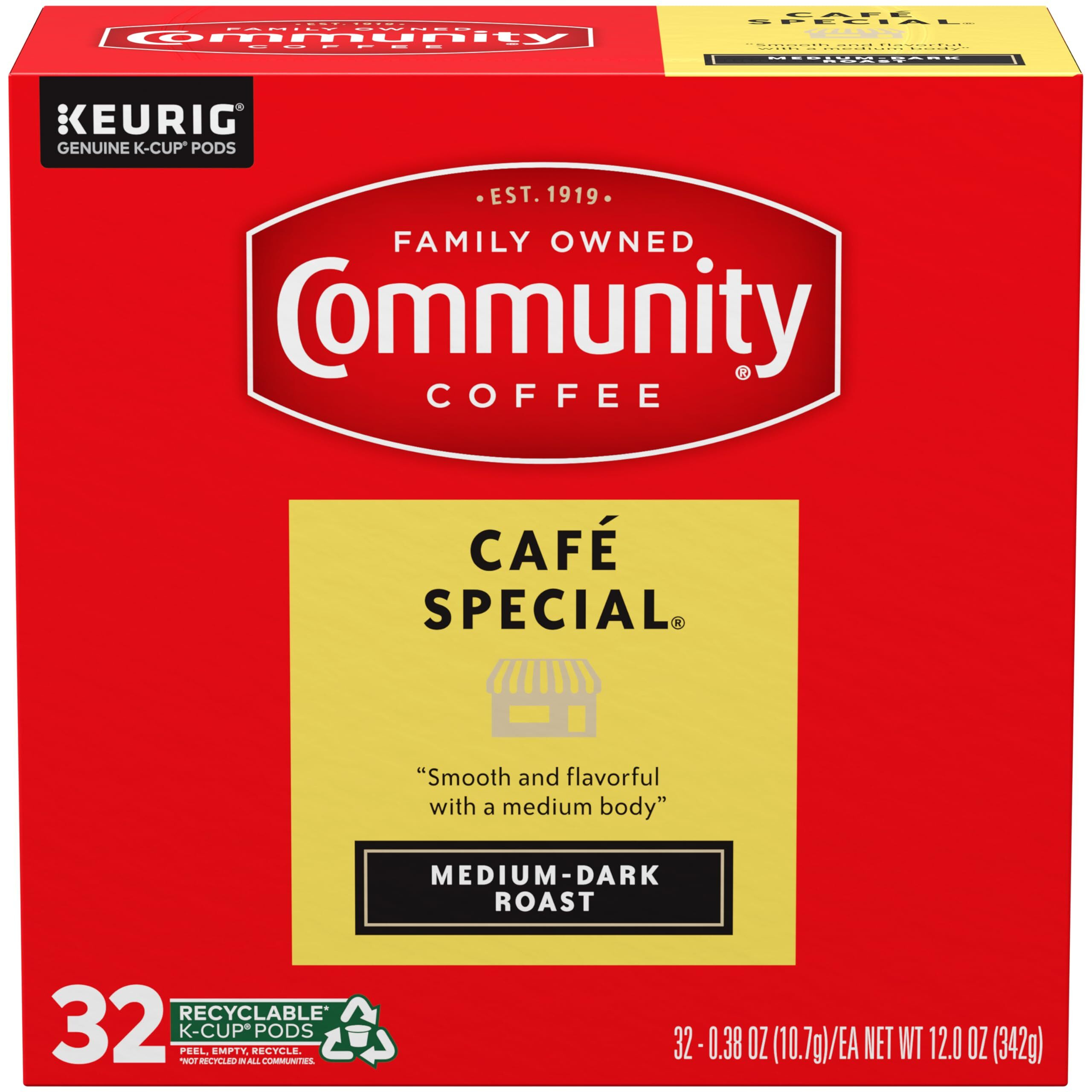 Community Coffee Caf   Special Medium-Dark Roast Single Serve Keurig K-Cup Pods 32 Ct Box