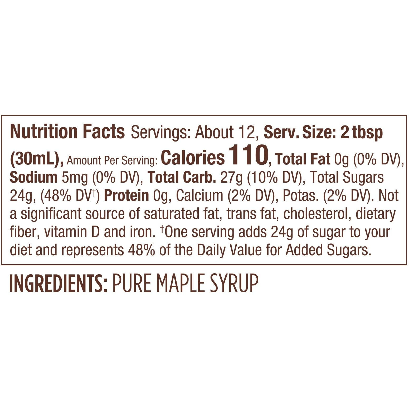 Butternut Mountain Farm Pure Maple Syrup Grade A Amber Rich Pet Bottle, 12 Fl Oz