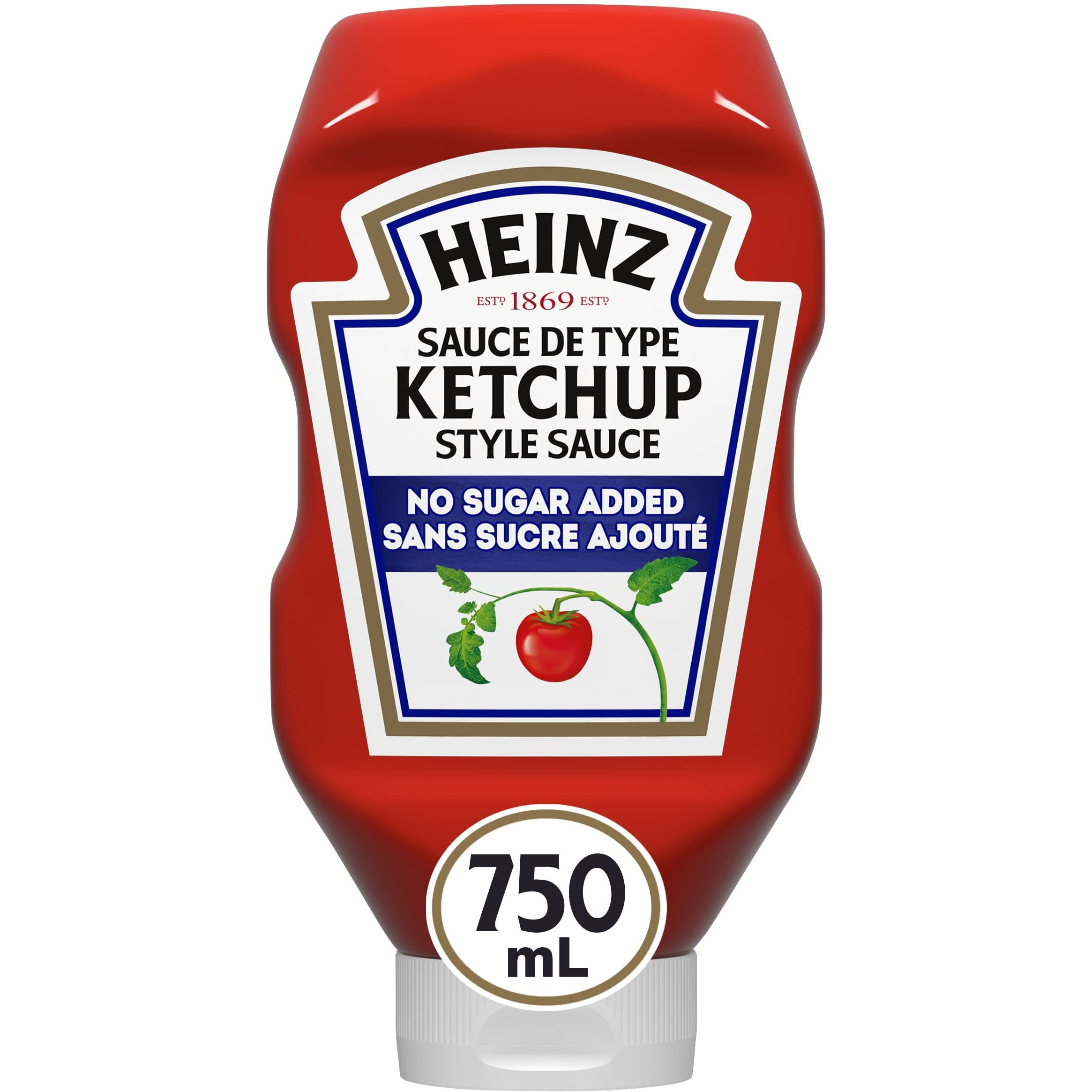 Heinz Ketchup No Sugar Added 1 Count 750Ml 25.36 Fluid Ounces From Canada