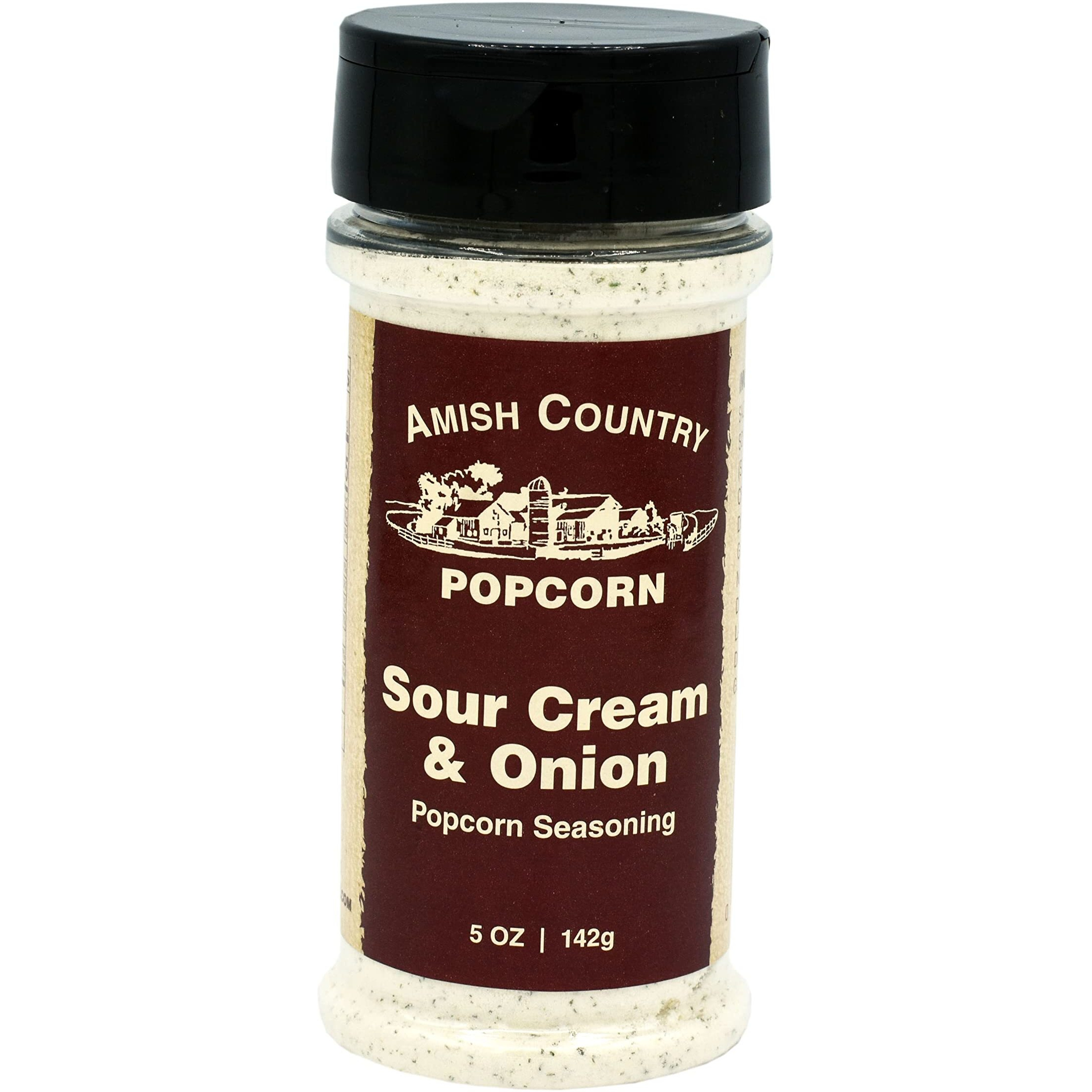 Amish Country Popcorn | Sour Cream And Onion Popcorn Seasoning - 5 Oz | Old Fashioned, Non-Gmo And Gluten Free (5 Oz)