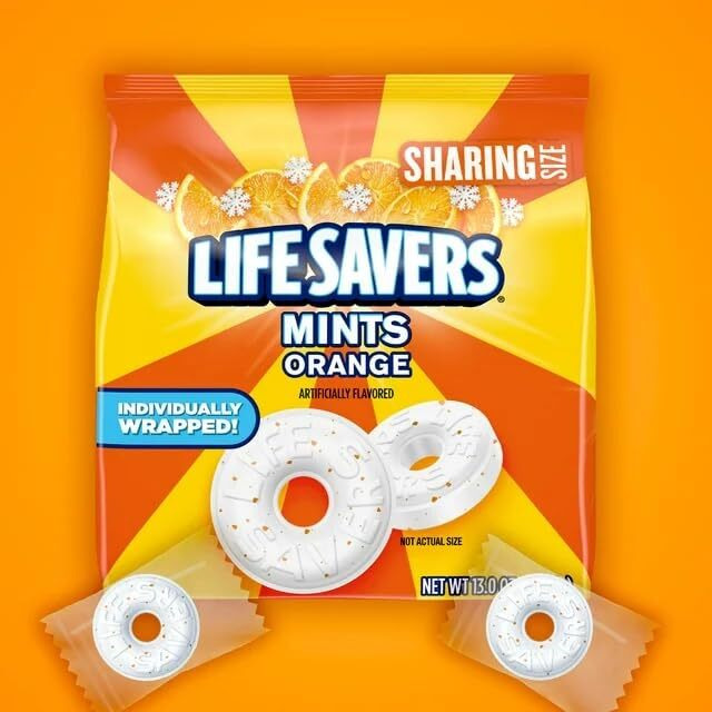 Life Savers Orange Mint Hard Candy, 14.5-Ounce (Pack Of 2)