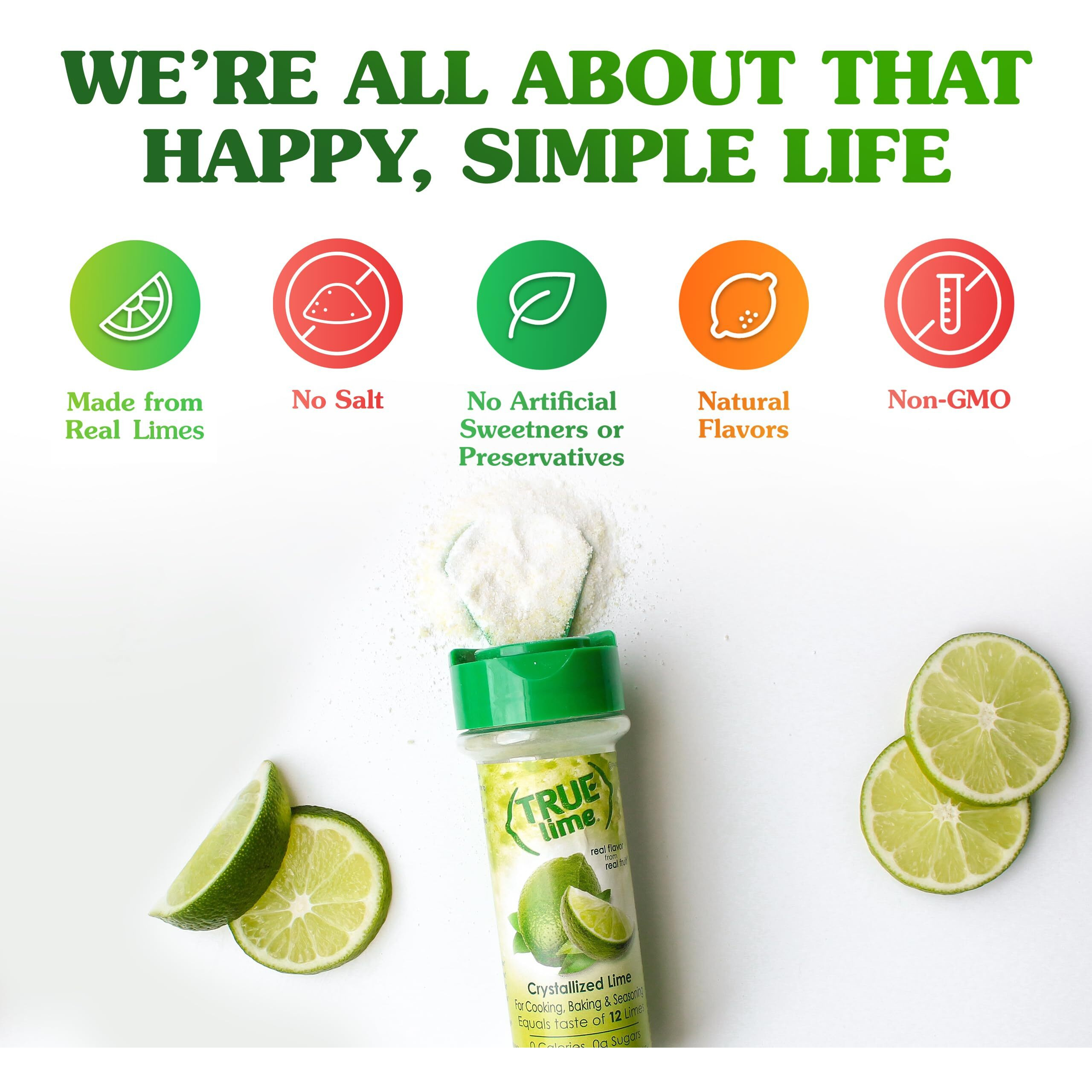 True Citrus Lime Shaker, 2.29 Ounce (Pack Of 6)