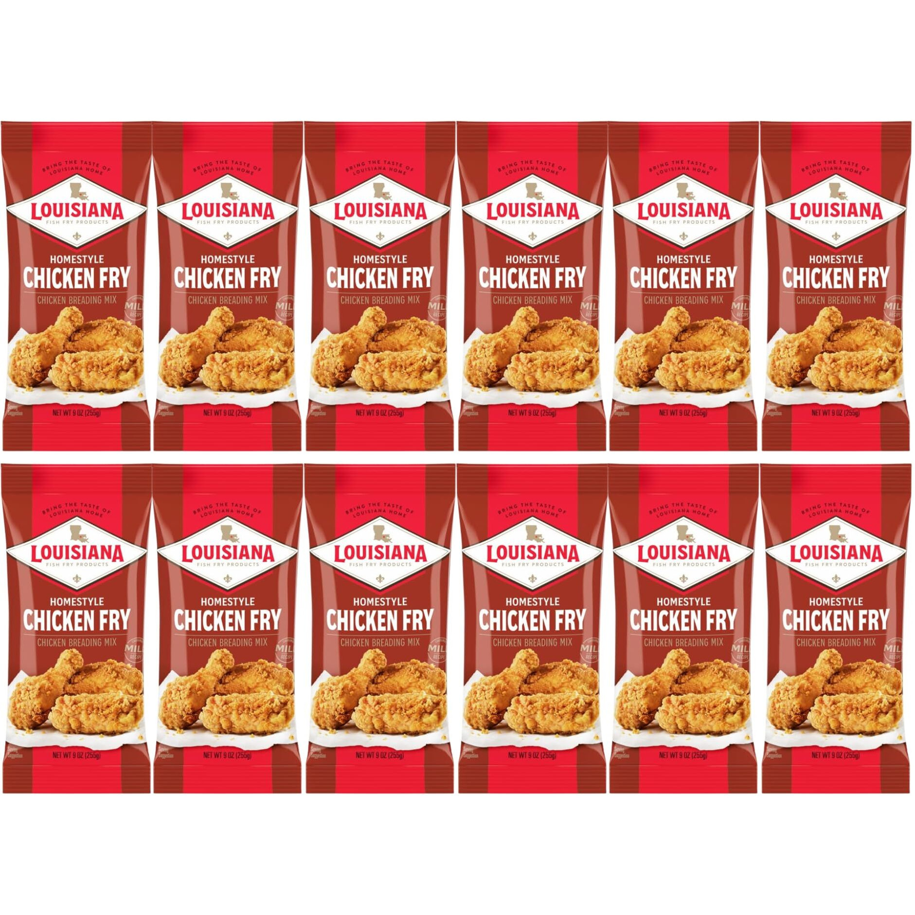 Louisiana Fish Fry, Homestyle Chicken Fry, 9 Oz (Pack Of 12)