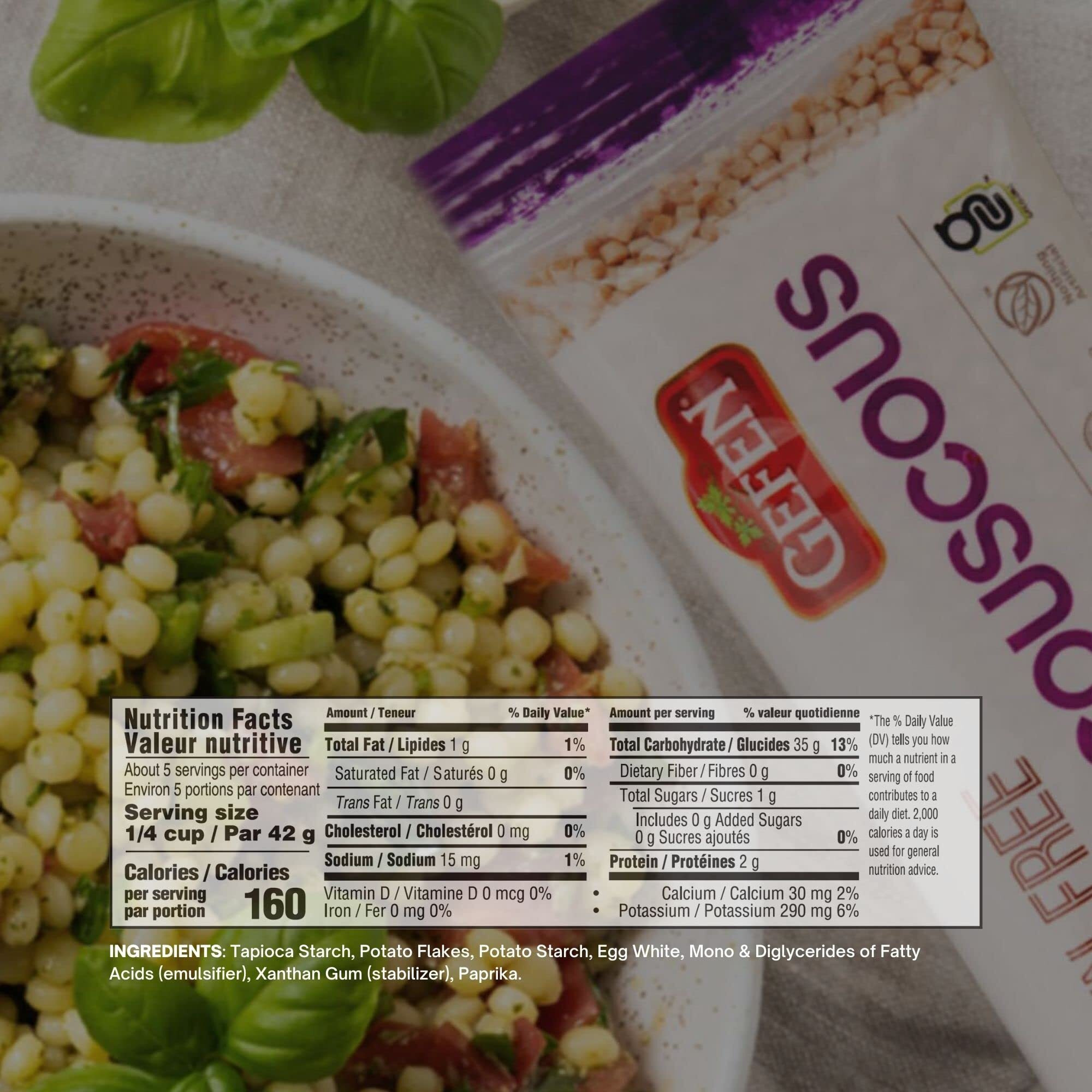 Gefen Gluten Free Israeli Pearl Couscous 7Oz (3 Pack) | Natural Ingredients | Grain Free| Soy Free | Kosher (Including Passover)