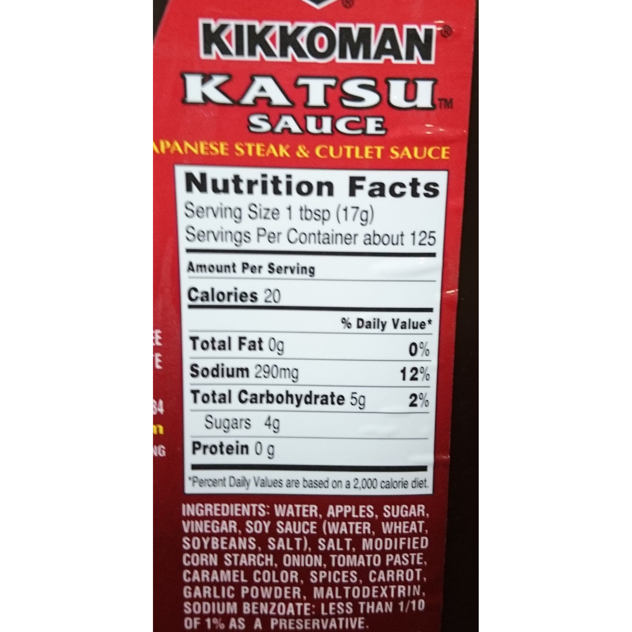 Kikkoman Tonkatsu (Katsu) Japanese Steak And Cutlet Sauce 2.1 Kilogram (4 Pound 11 Ounce)