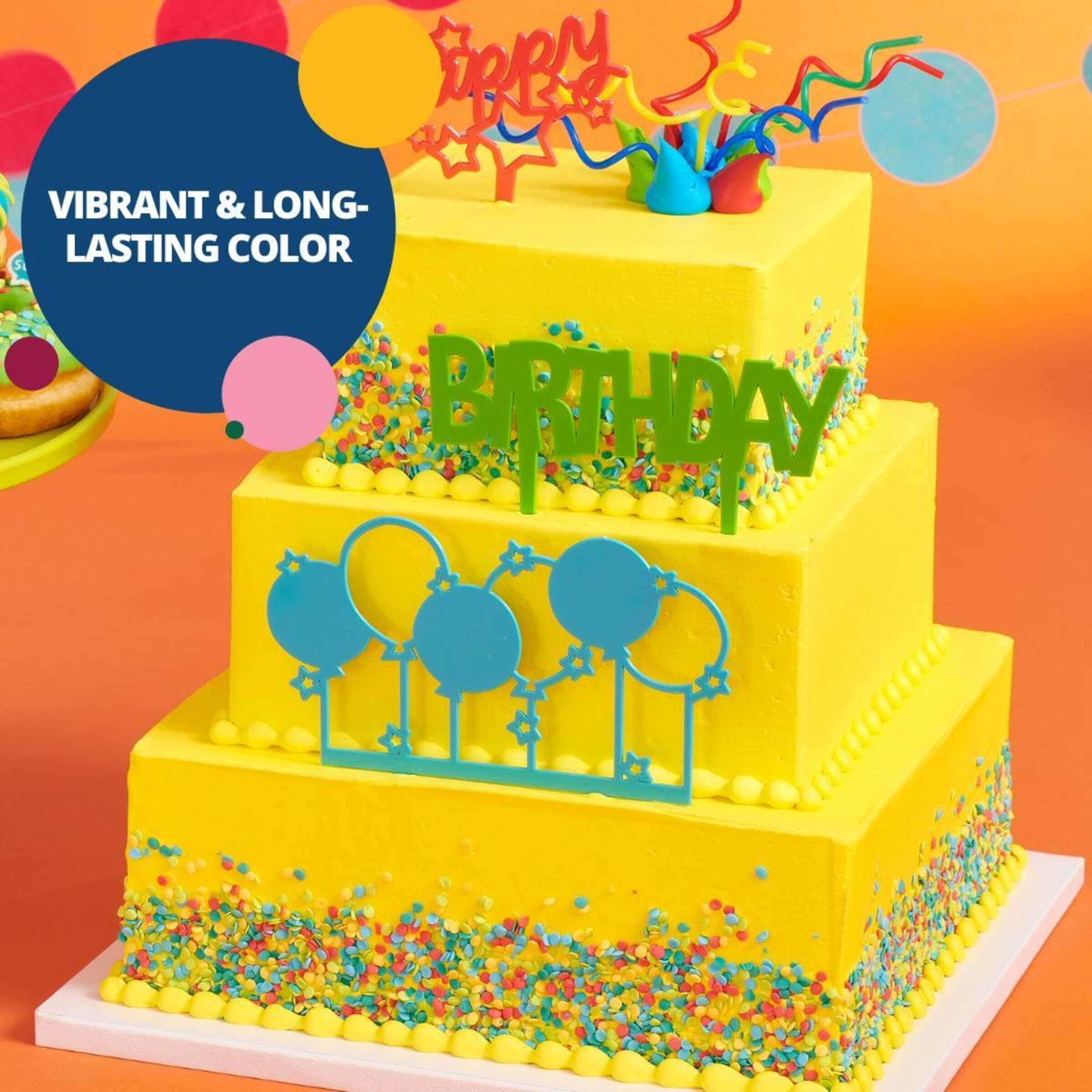 Bakery Crafts Premium Gel Food Coloring 12 Bottle Assortment, 7.2 Fl Oz, Highly Concentrated Food Safe Dye Color For Use With Cake Mix, Buttercream, Whipped Icing, Fondant & Piping Gel, 12 X 0.6Fl - Made In The Usa